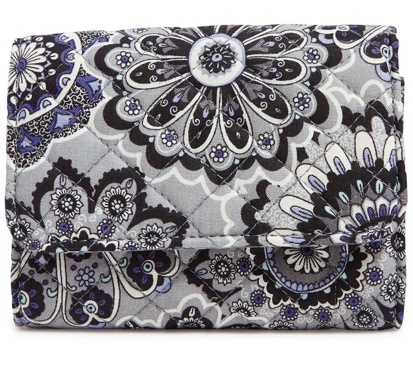 Vera Bradley Printed Cotton RFID Riley Compactllet
