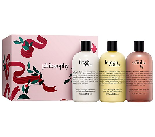 philosophy holiday bubbles 3-piece shower gelgift set