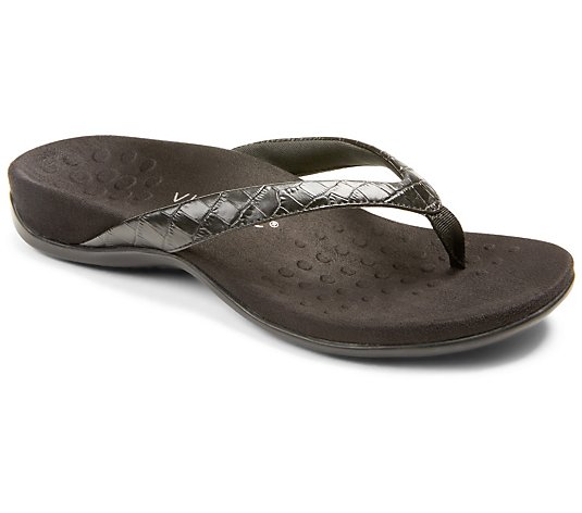 Vionic Leather Thong Sandals - Dillon