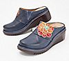 L'Artiste by Spring Step Leather Wedge Clogs - Foresee