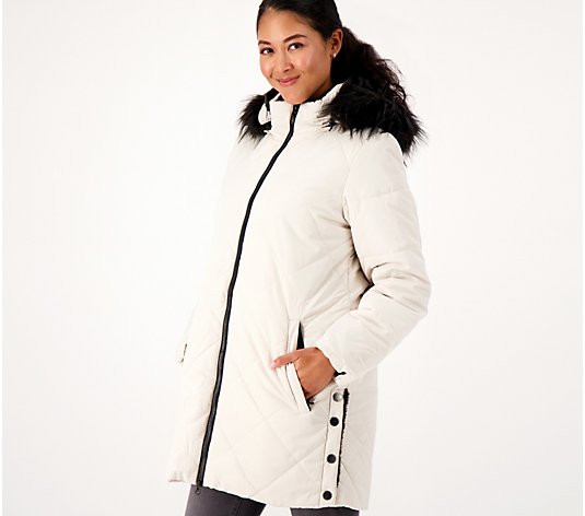Nuage Faux Fur Lined Quilted Parka