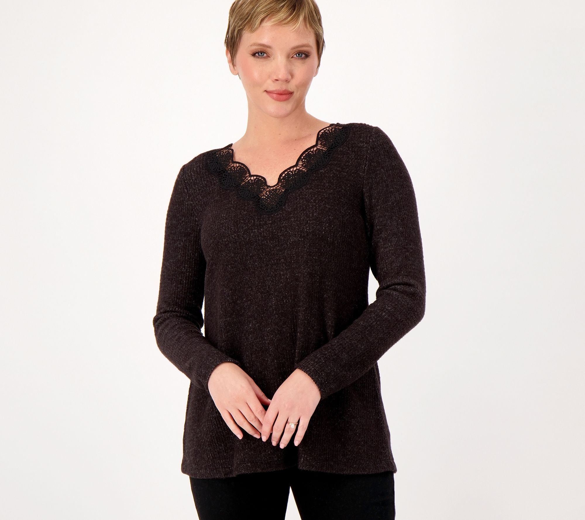 qvc susan graver lace tops