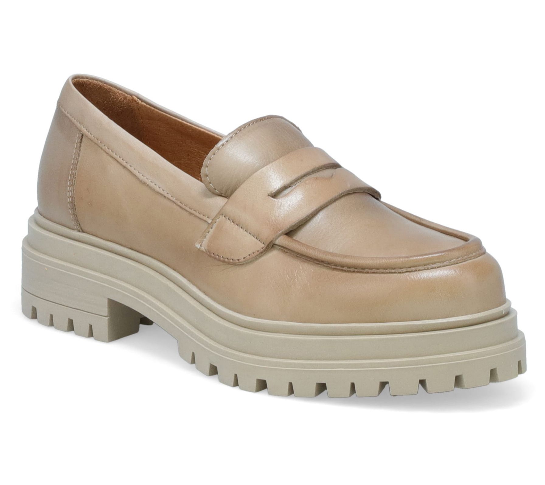 Miz Mooz Leather Slip-On Platform Loafer - Legend
