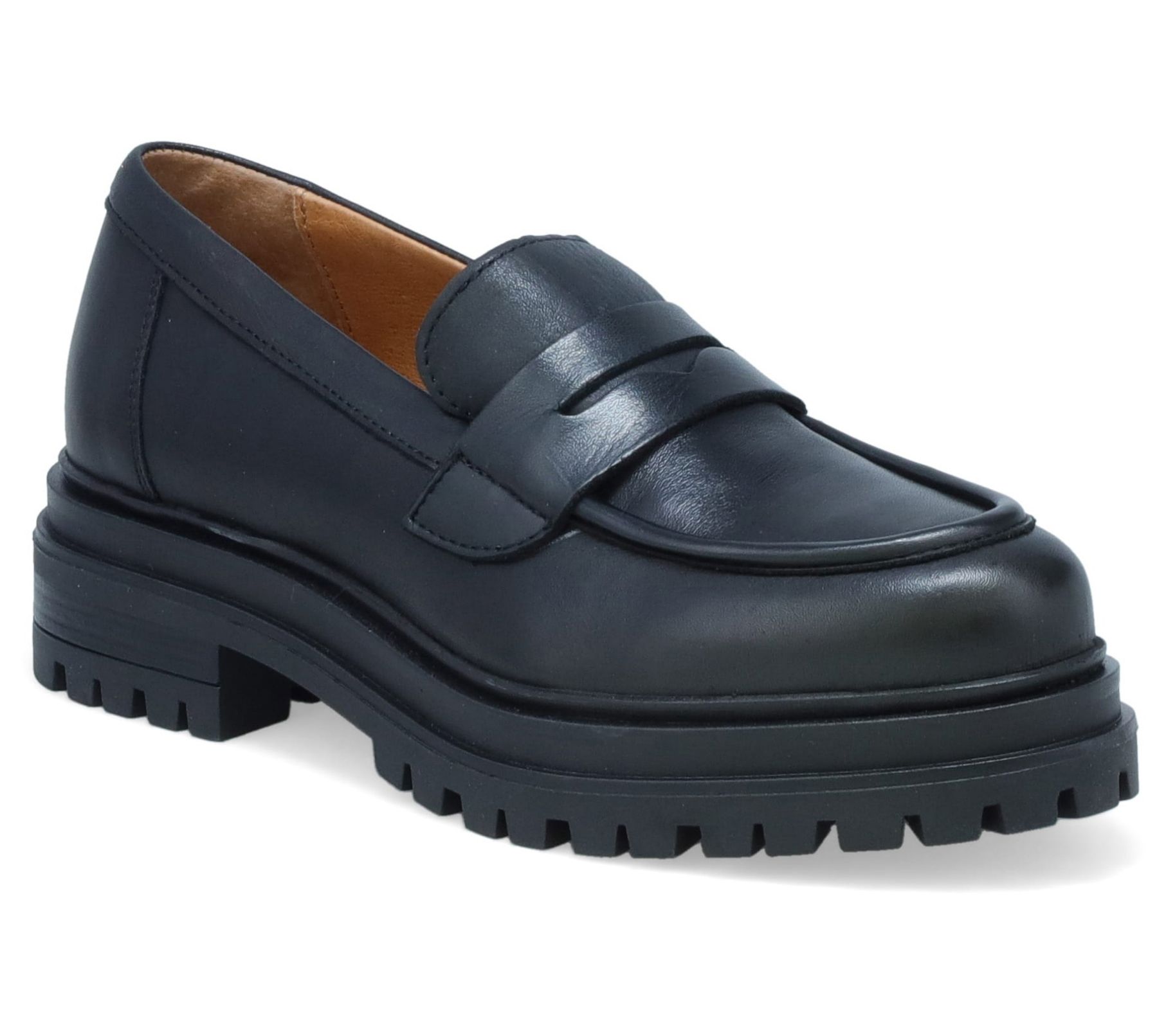 Miz Mooz Leather Slip-On Platform Loafer - Legend