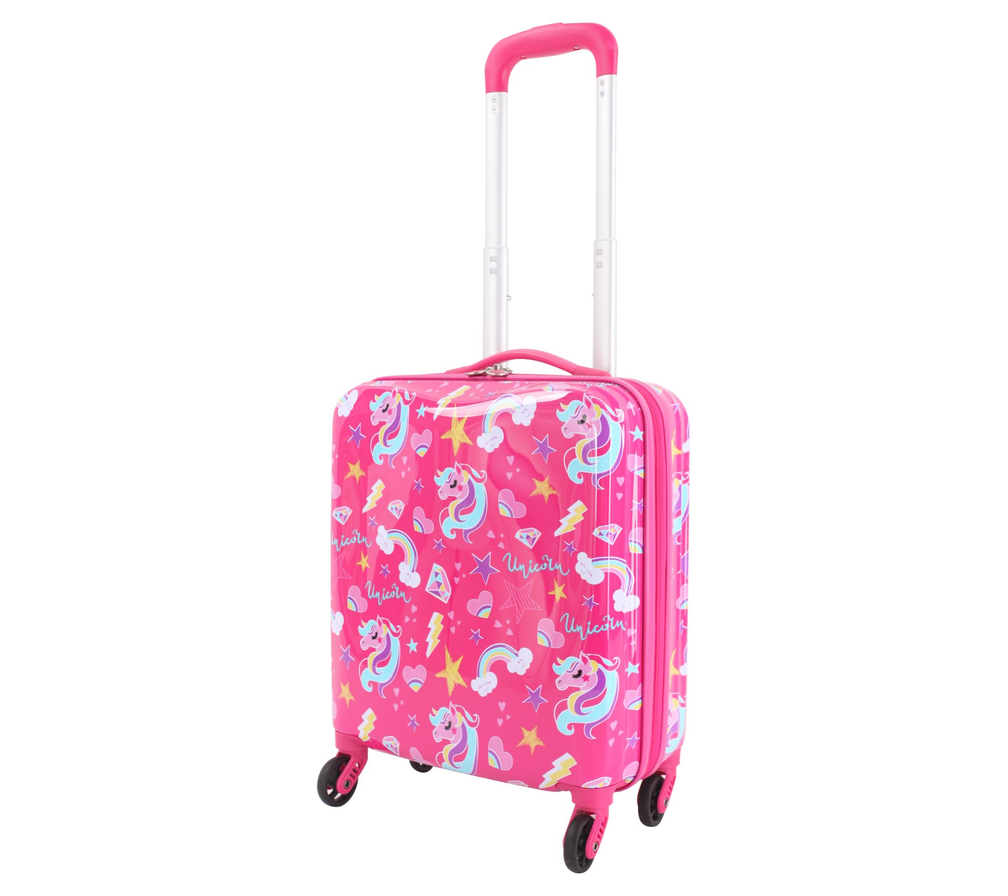 Triforce Kids 18" Carry On LuggageRainbow