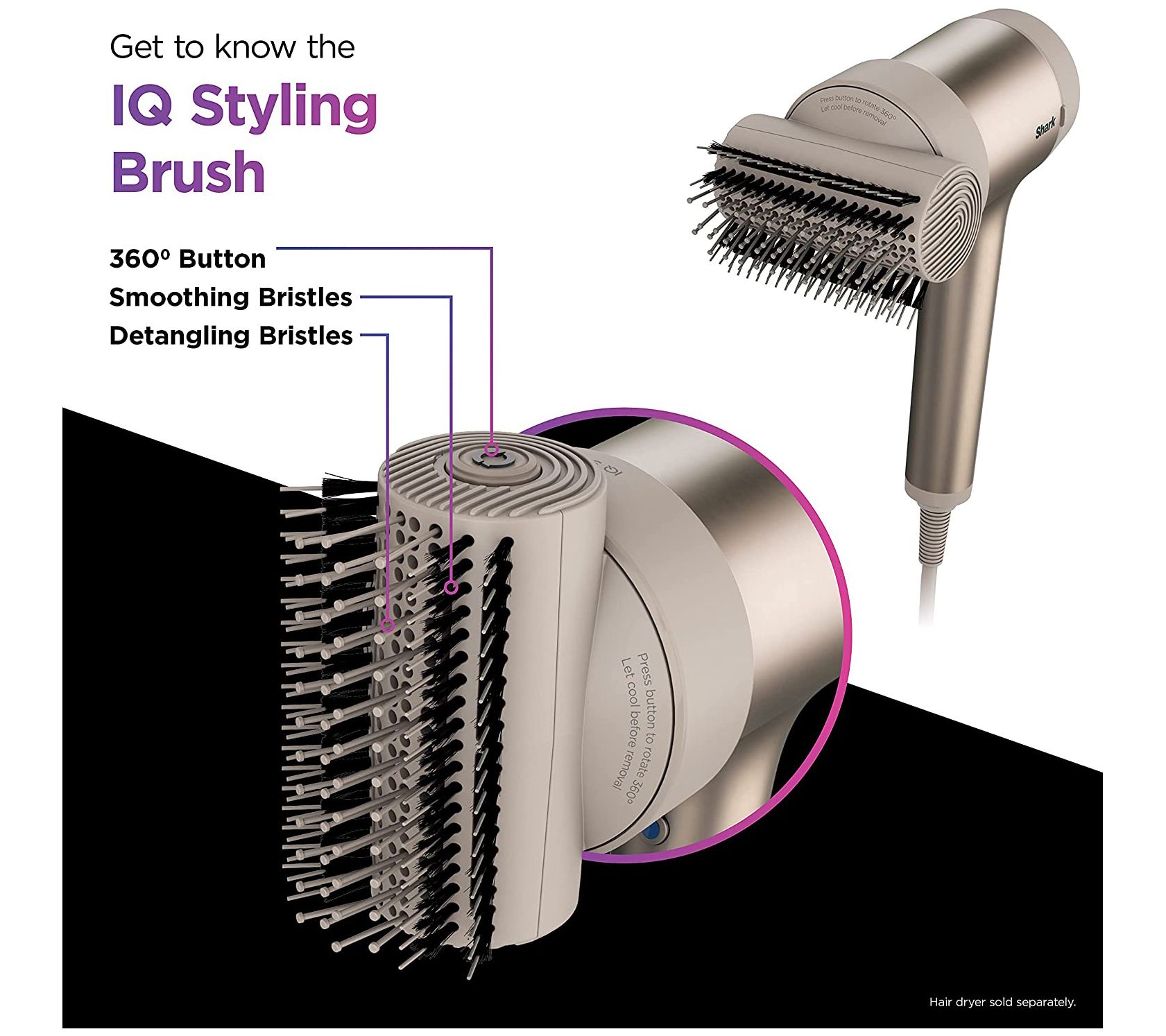 Shark IQ Styling Brush HyperAIR Attachment