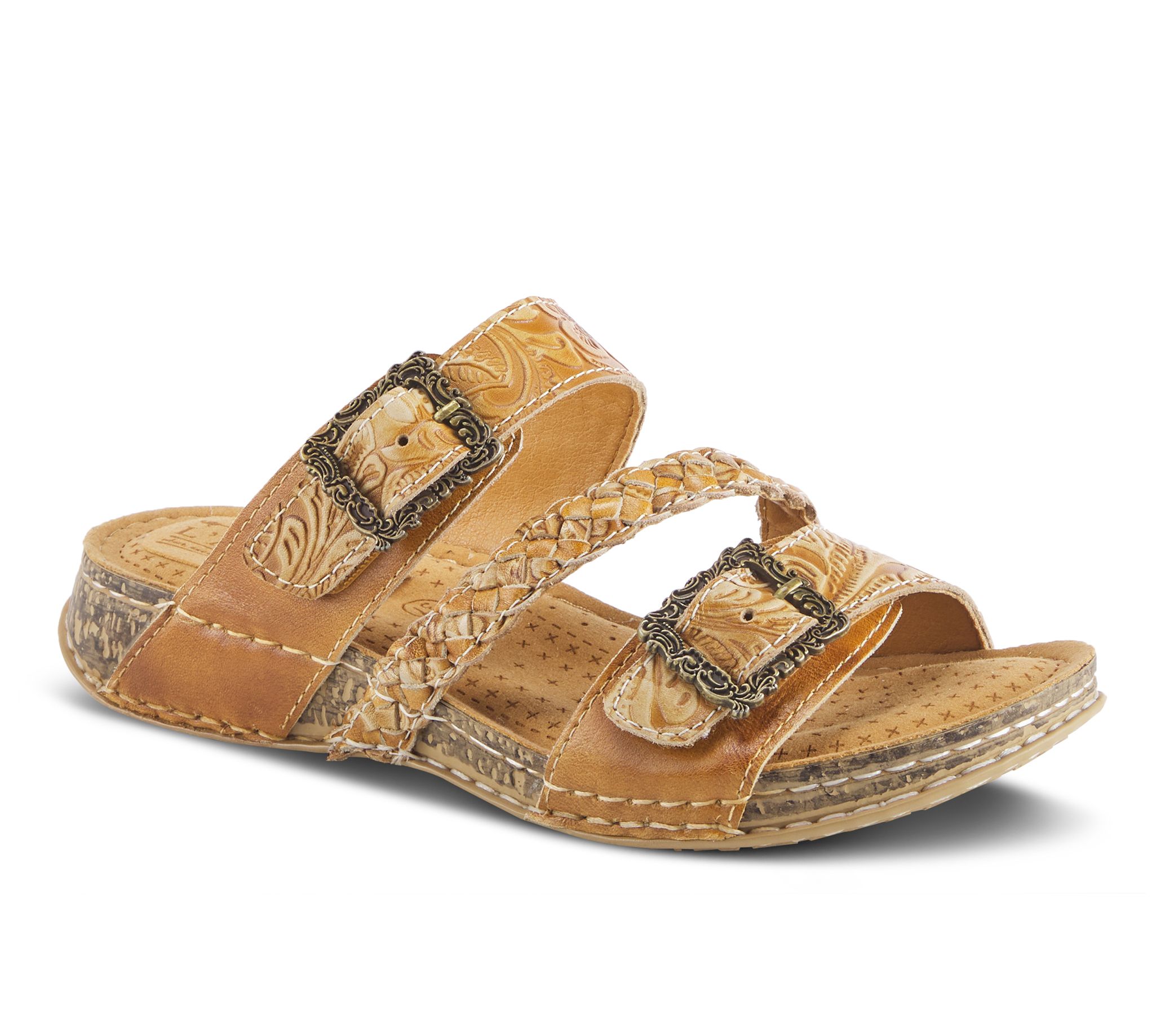 L'Artiste by Spring Step Leather Slide Sandals-Astra