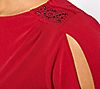 Susan Graver Occasions Liquid Knit Cut-Out Sleeve Top, 3 of 3