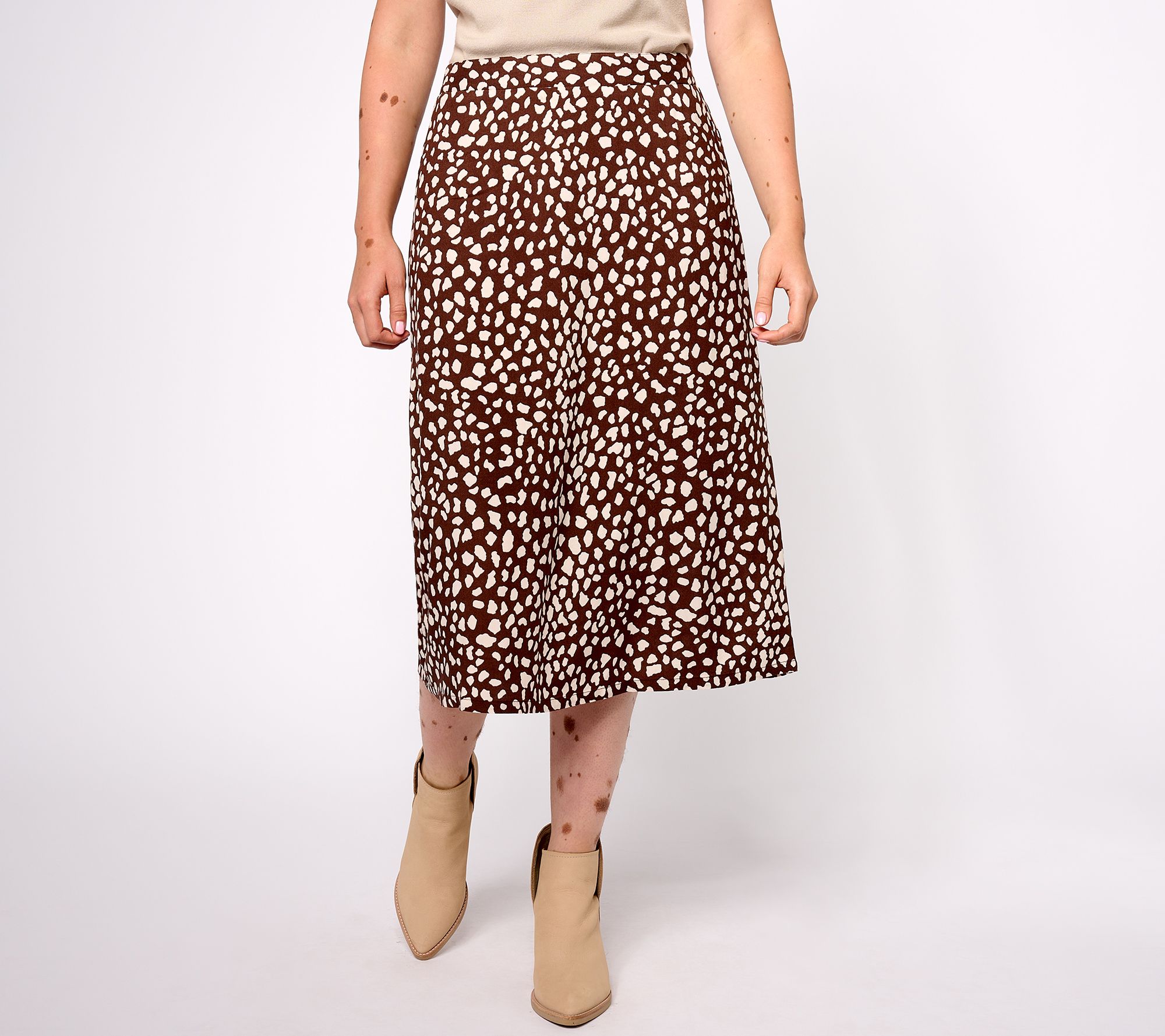 Plus size 2025 midi skirt qvc