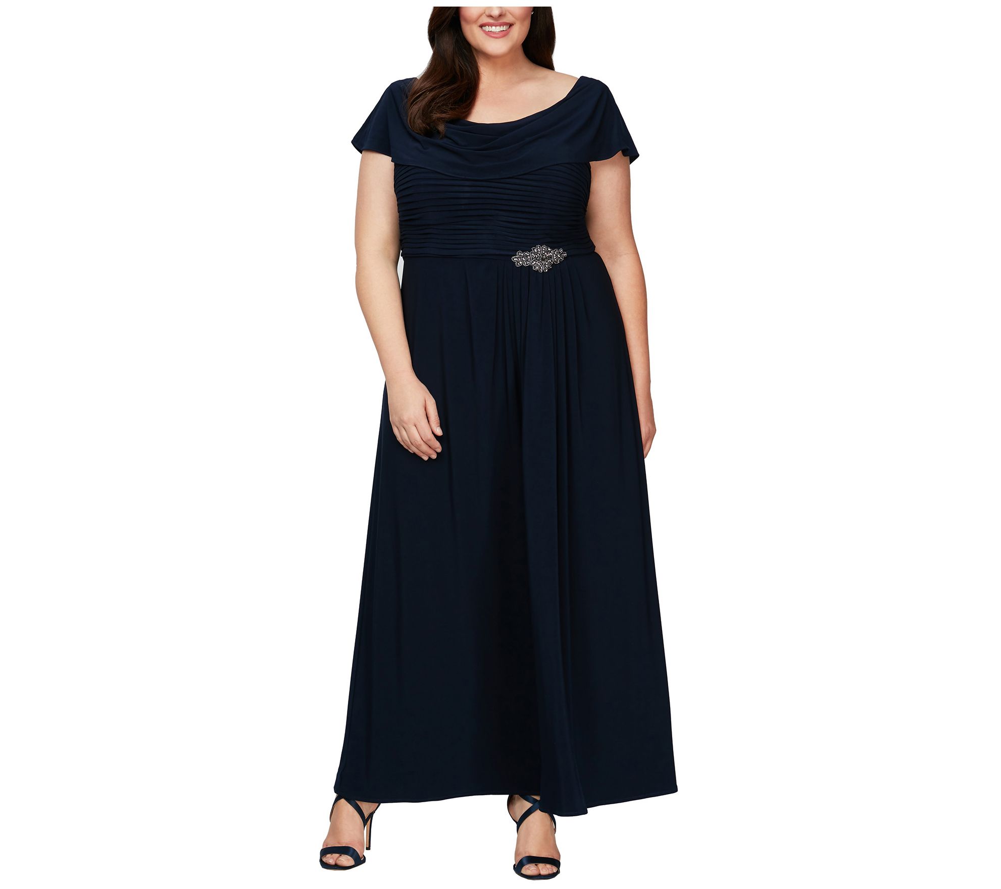 Qvc plus size deals formal dresses