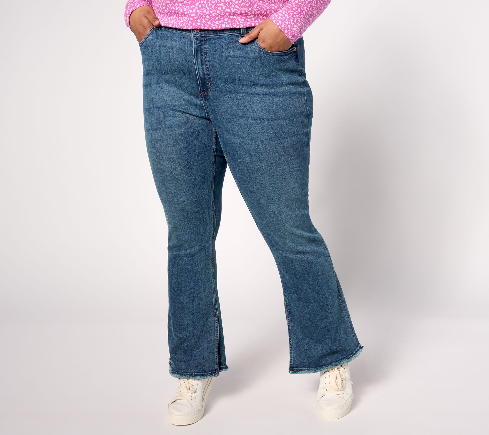 Women with Control Prime Stretch Denim Regular Bootcut Pants 