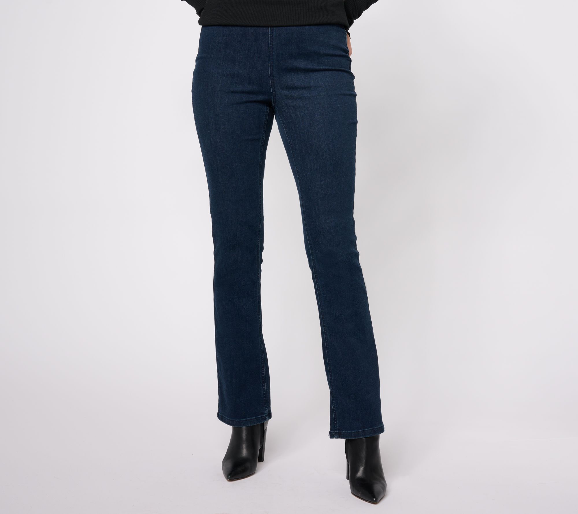 "As Is" Denim & Co. Signature Perfect Flex Tall Pull-On Jeans
