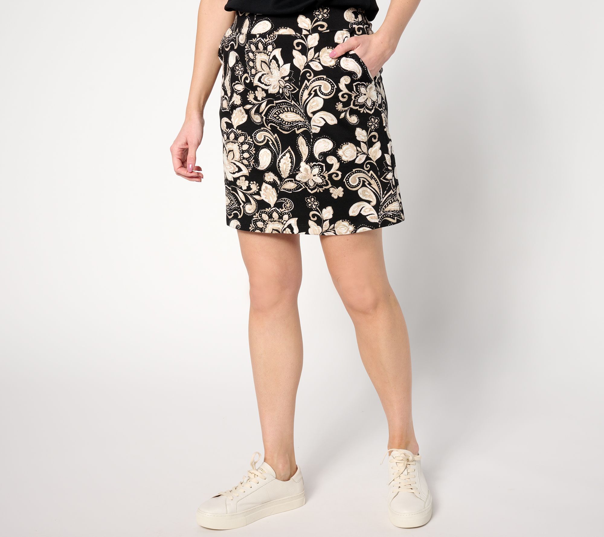 Belle by Kim Gravel Perfect Pique Paisley Punch Skort