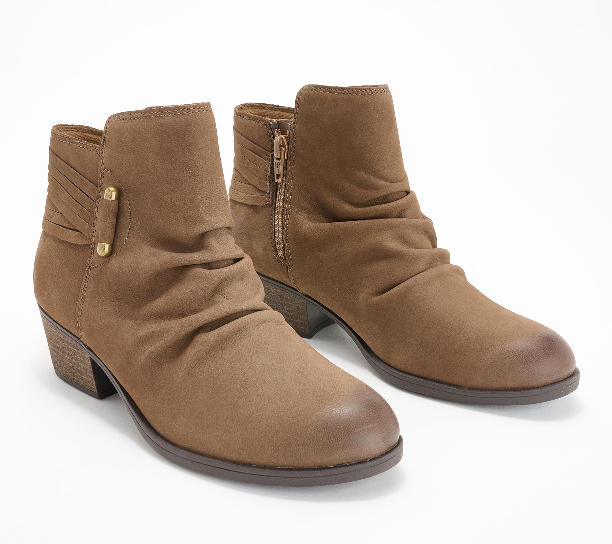 Clarks short leather boots online