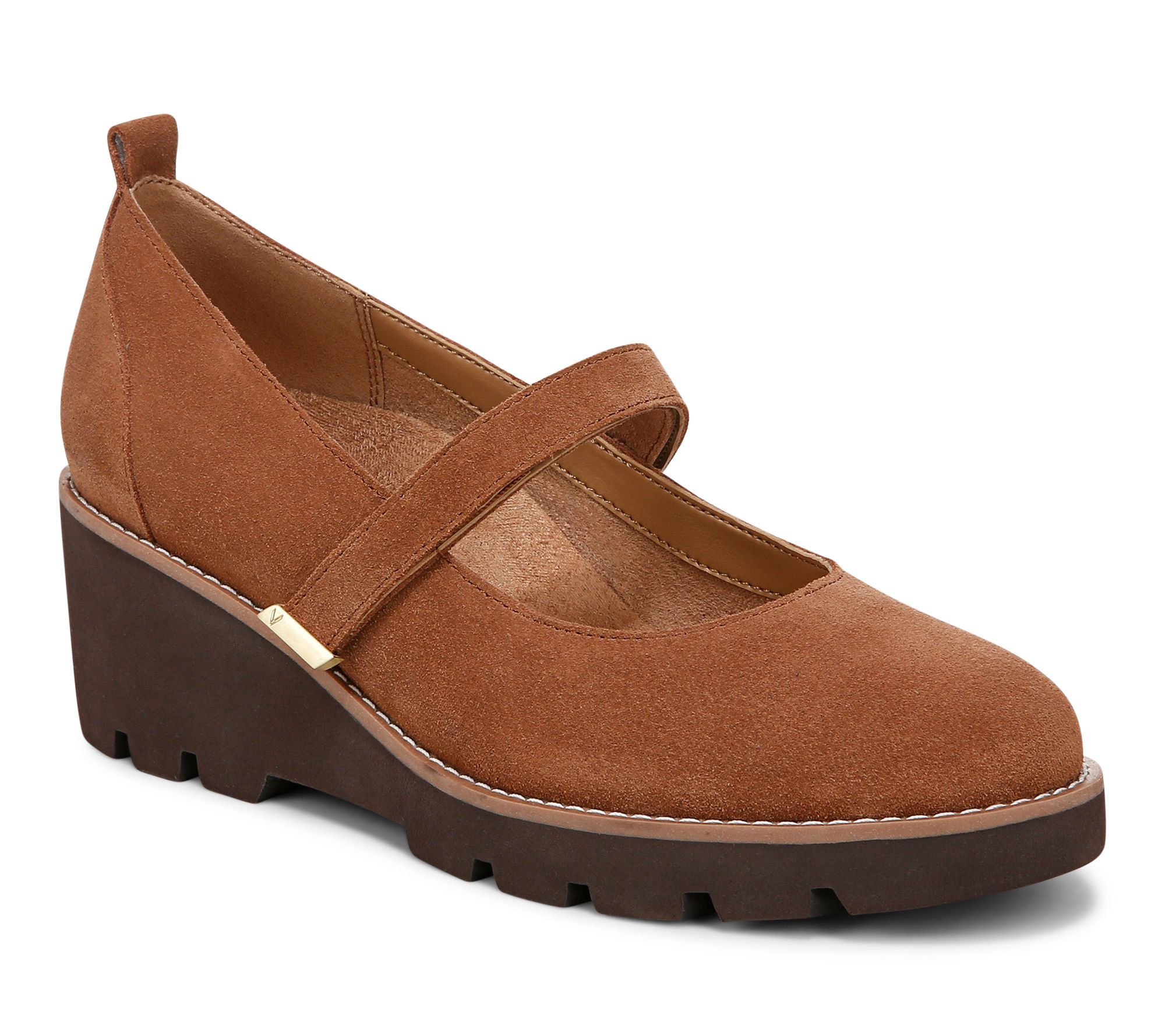 Vionic Mary Jane Lug Sole Wedge - Alma