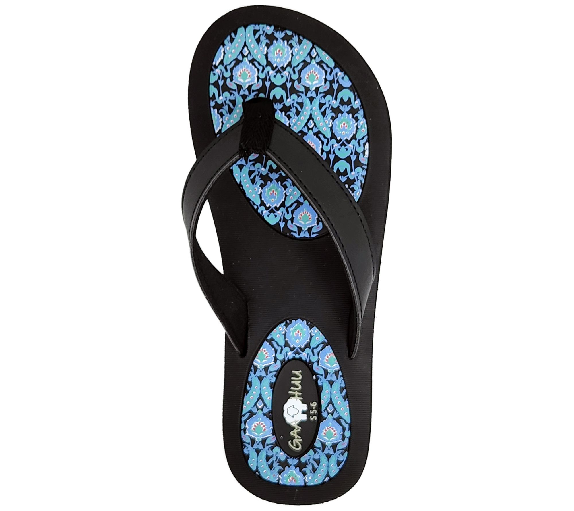 Gaahuu Women's Faux Leather Thong Sandal - QVC.com