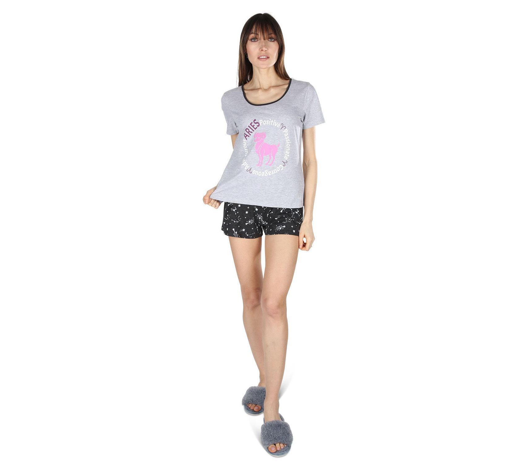 Memoi Zodiac T-Shirt & Short Pajama Set