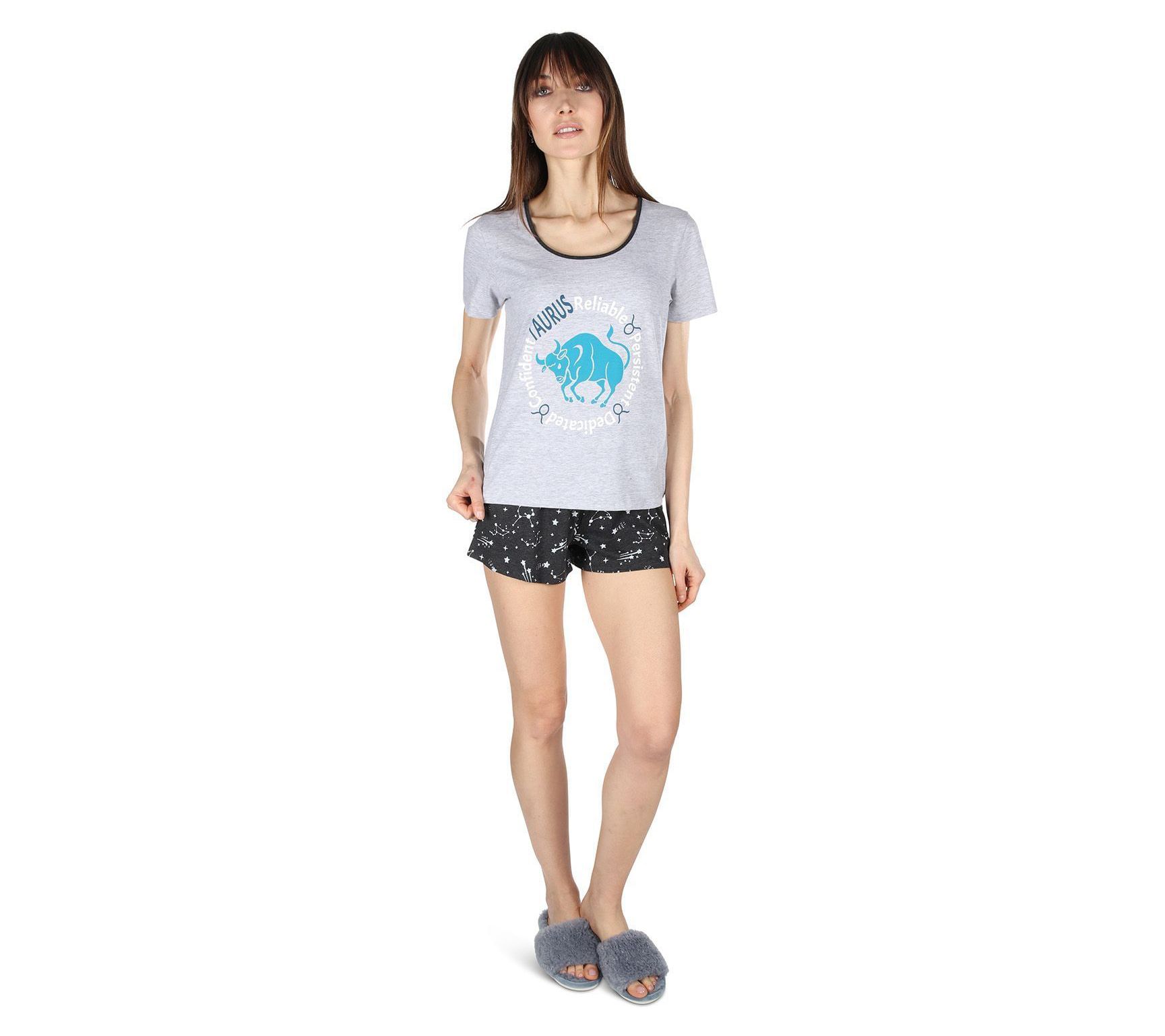 Memoi Zodiac T-Shirt & Short Pajama Set