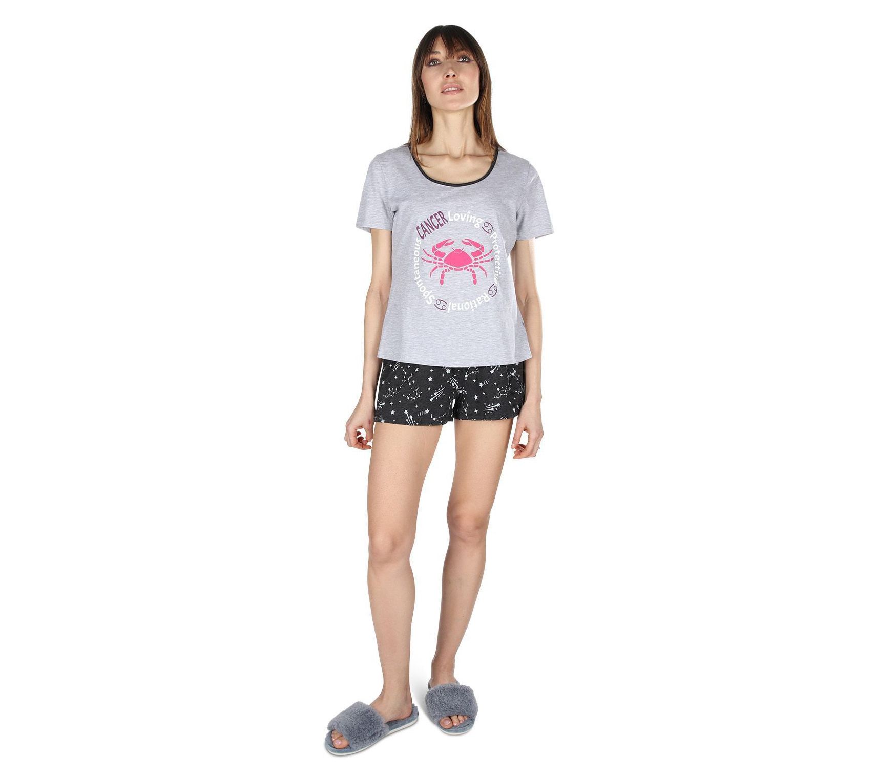Memoi Zodiac T-Shirt & Short Pajama Set