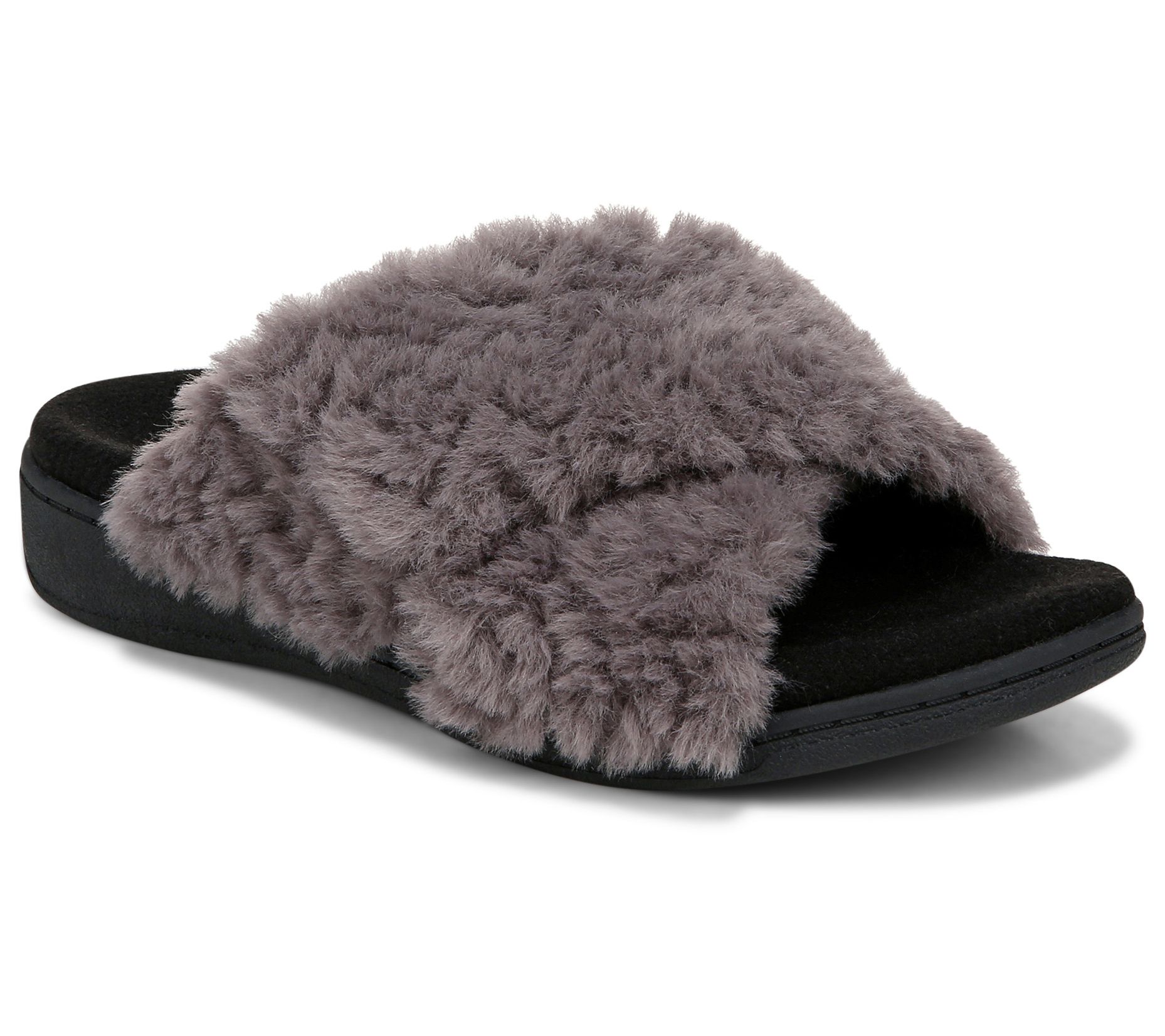 Vionic Cozy Faux Fur Slide Slippers - Relax II