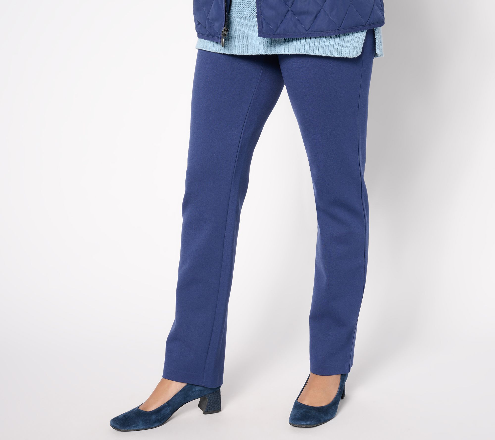 Coldwater Creek Petite Ponte Slim-Leg Pants