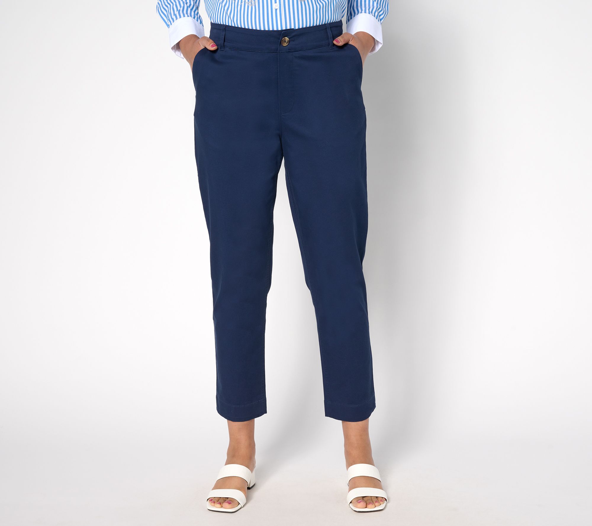 Studio Park x Rosina Grosso Regular Stretch Twill Ankle Pant