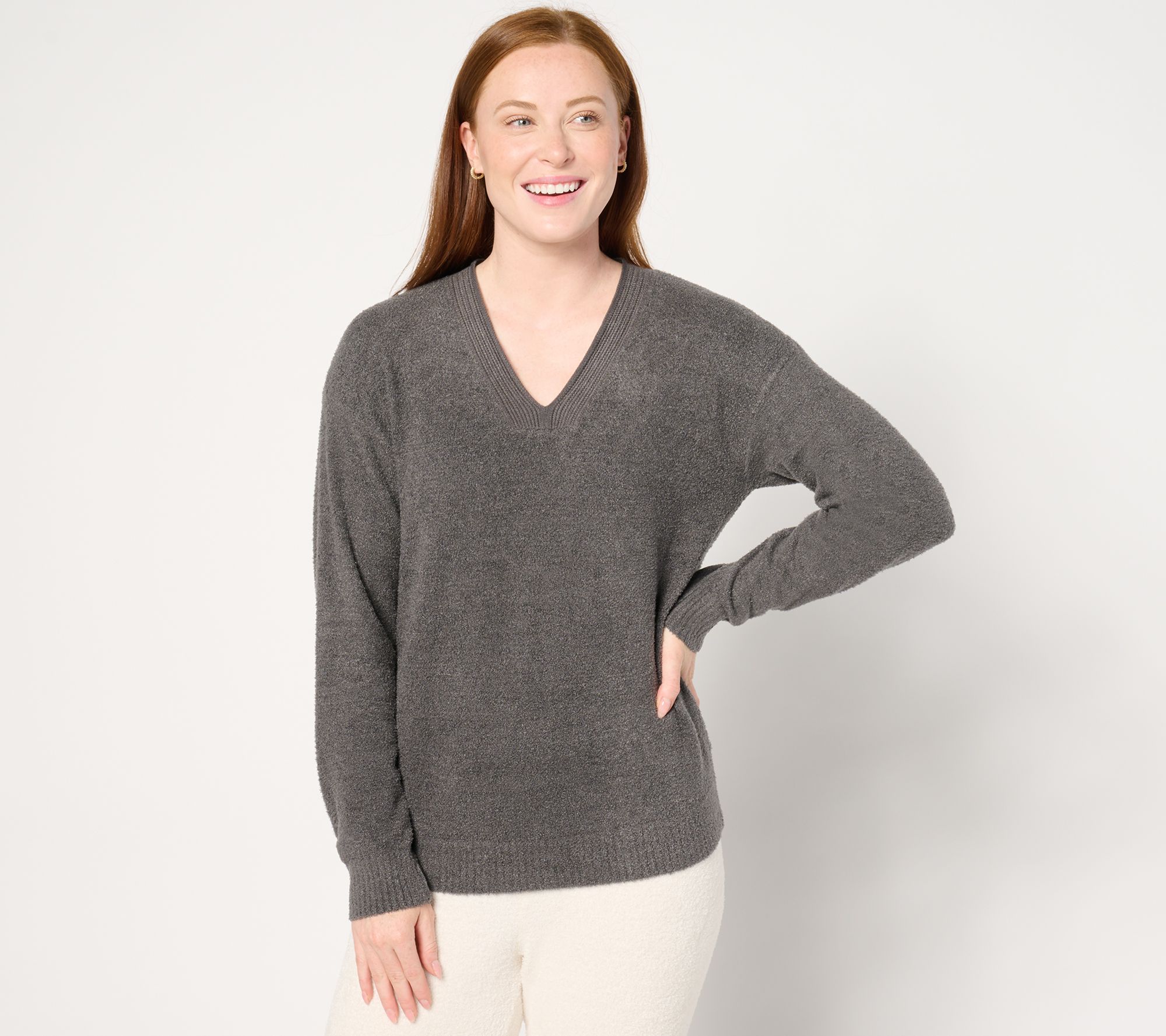 "As Is" Barefoot Dreams CozyChic Lite Core Spun Pullover