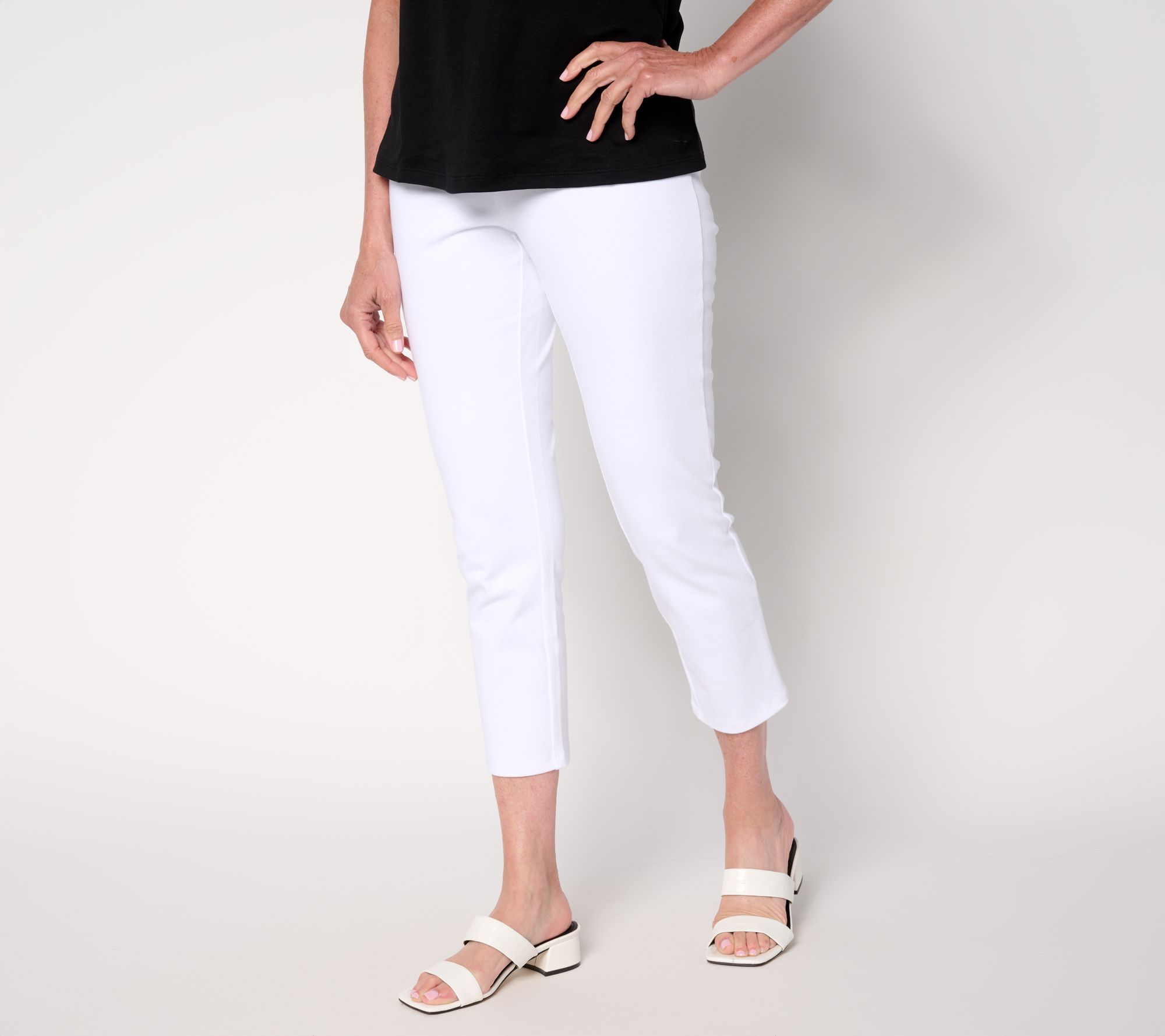 Women with Control Regular Prime Stretch Denim Crop Pants