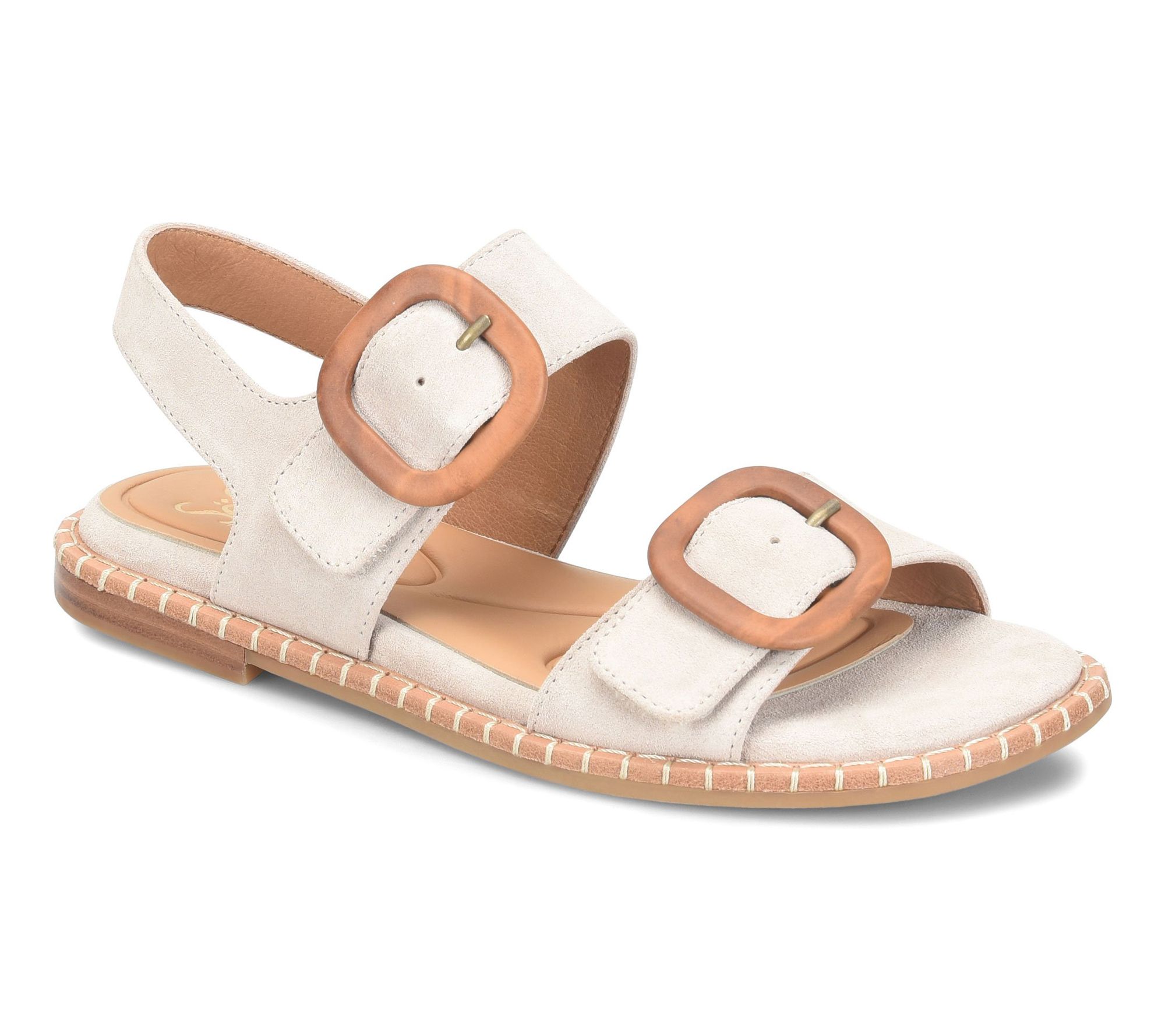 Sofft Suede Flat Sandal - Napa