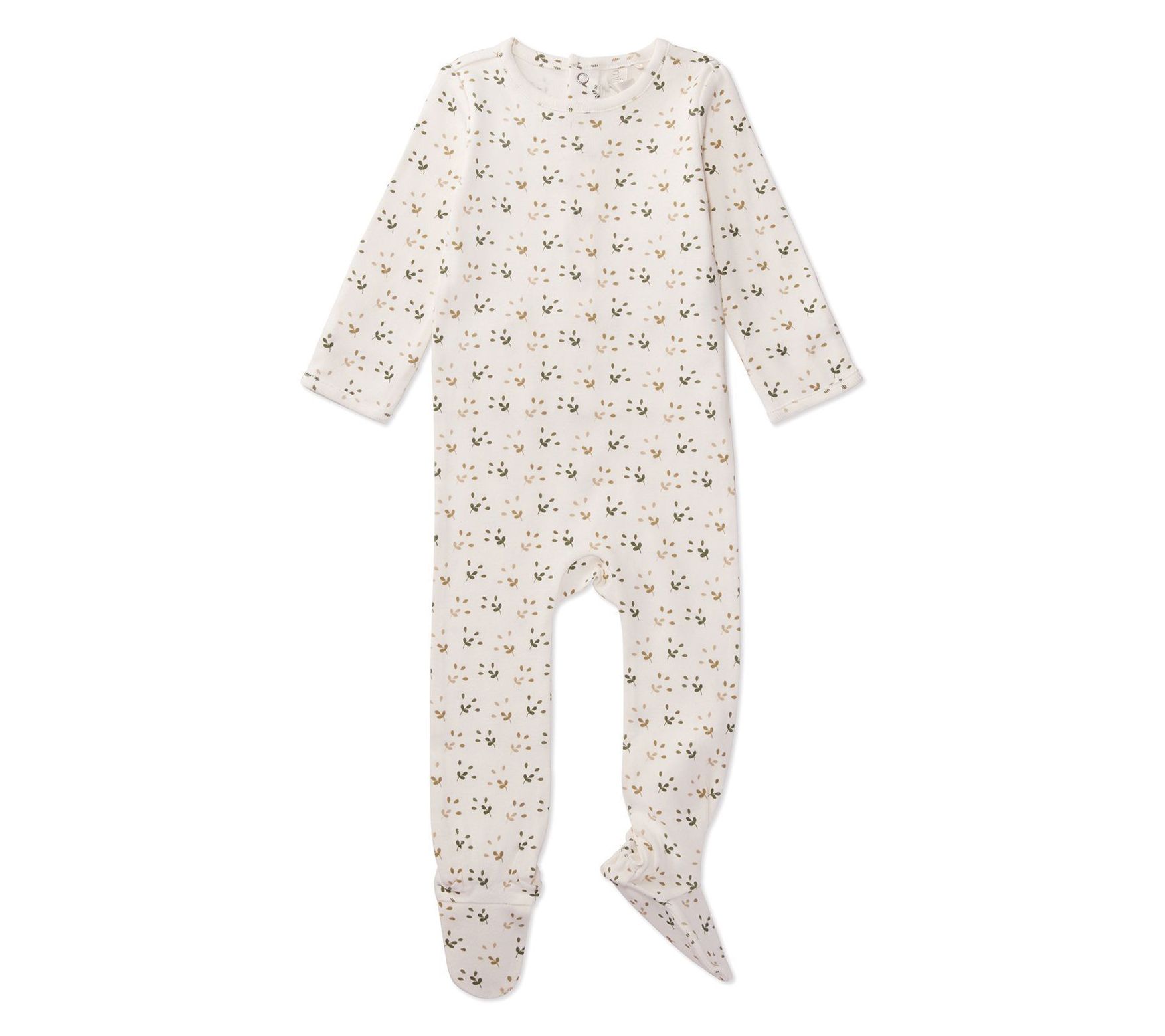 MiniMoi Ribbed Tossed Leaf Footie