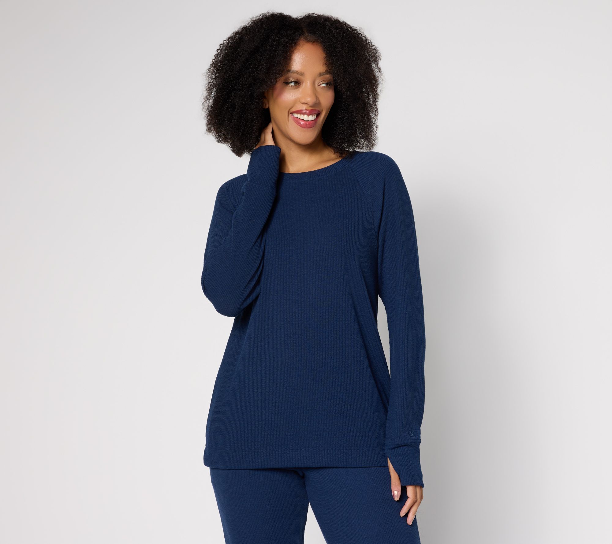 Cuddl Duds Soft Rib Crewneck Pullover