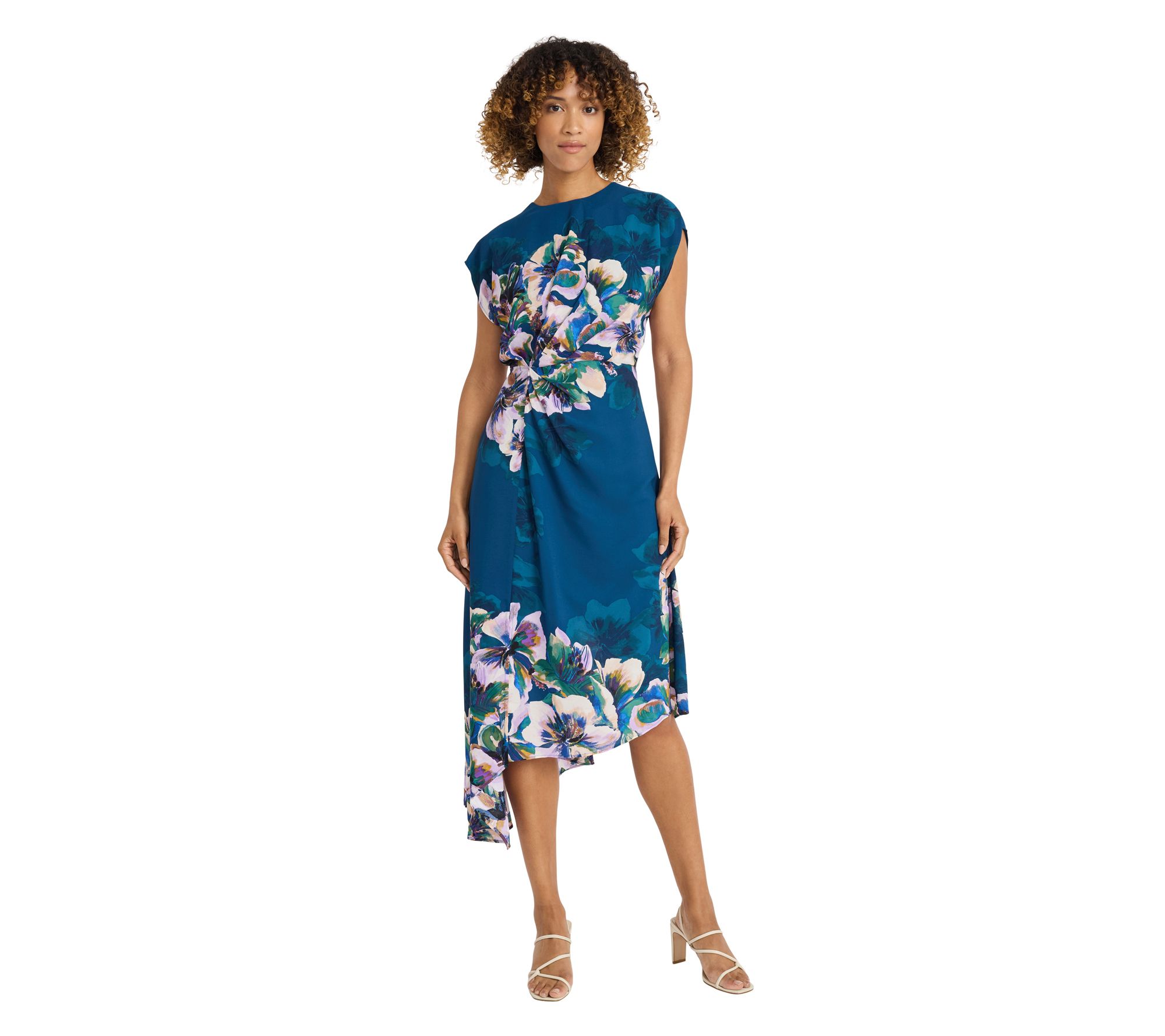 Maggy London Floral Placement Print Dress