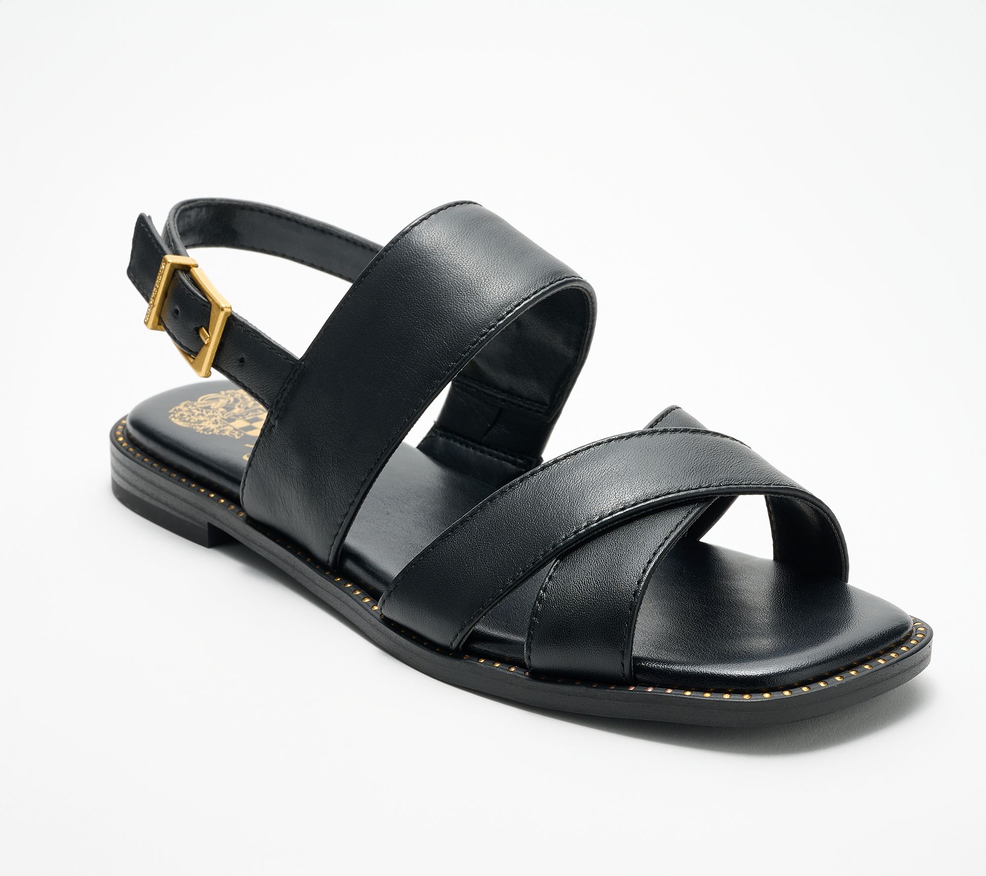 "As Is" Vince Camuto Leather Backstrap Sandals- Naima