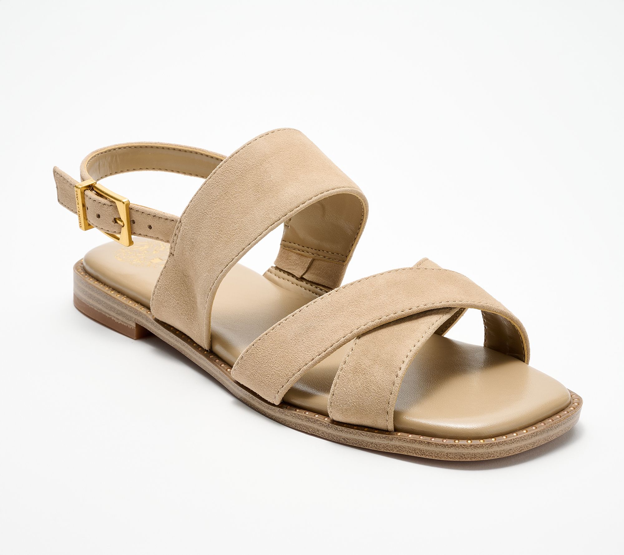"As Is" Vince Camuto Leather Backstrap Sandals- Naima
