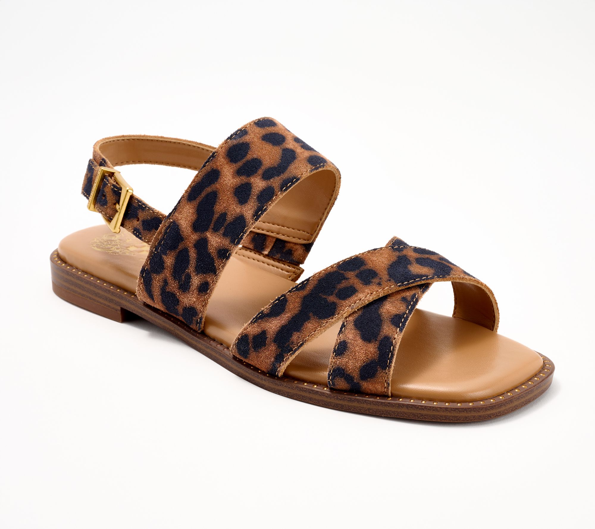 "As Is" Vince Camuto Leather Backstrap Sandals- Naima