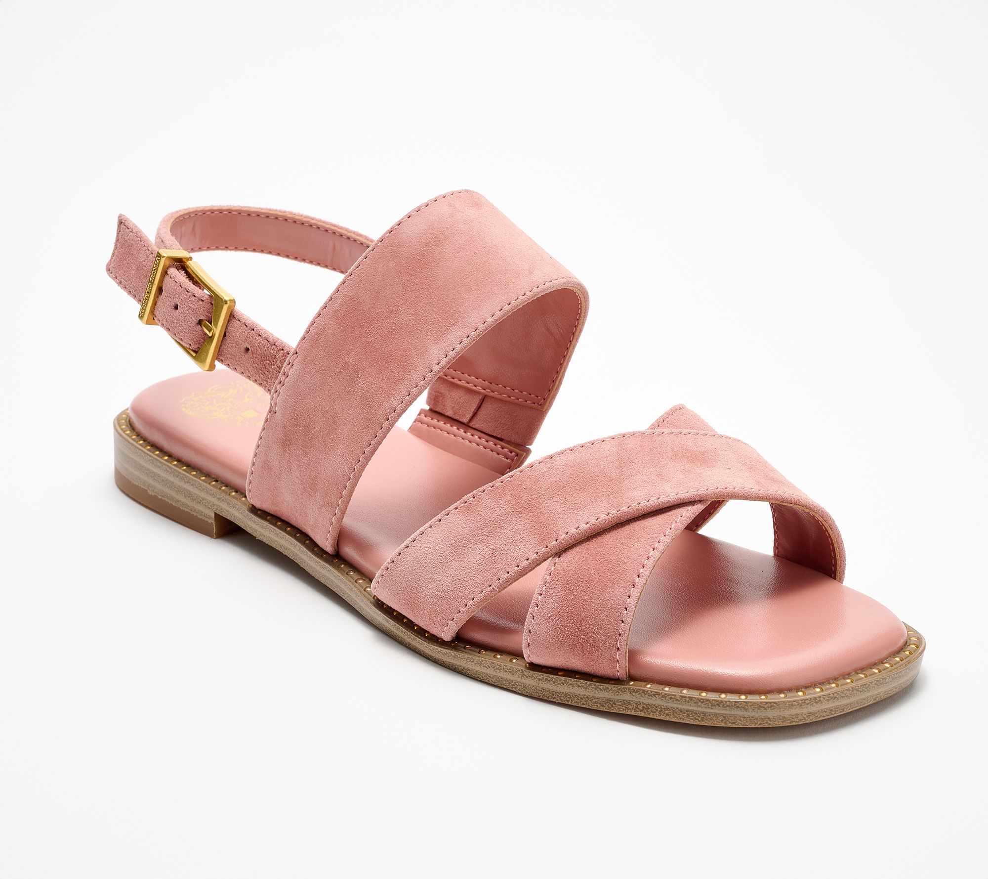 "As Is" Vince Camuto Leather Backstrap Sandals- Naima