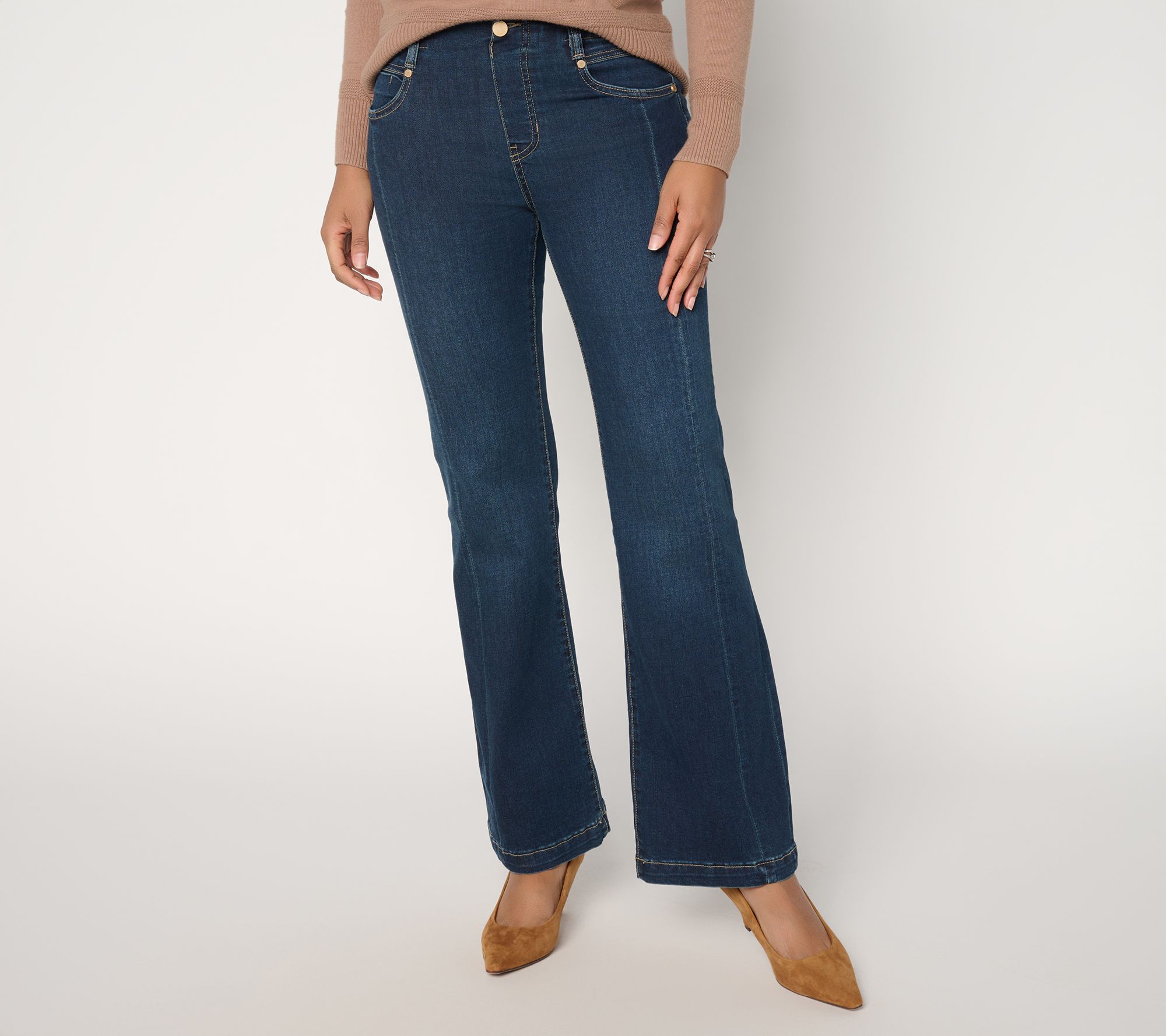 Liverpool Los Angeles Gia Glider Pull-On Seamed Jeans- Nw Hamps