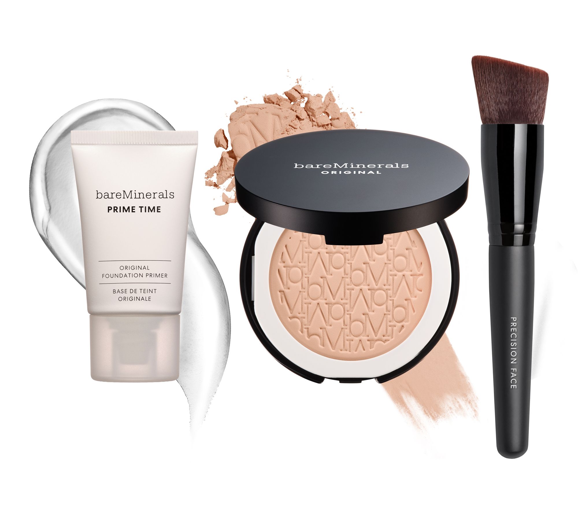 bareMinerals Original Pressed Powder Foundation Primer & Brush