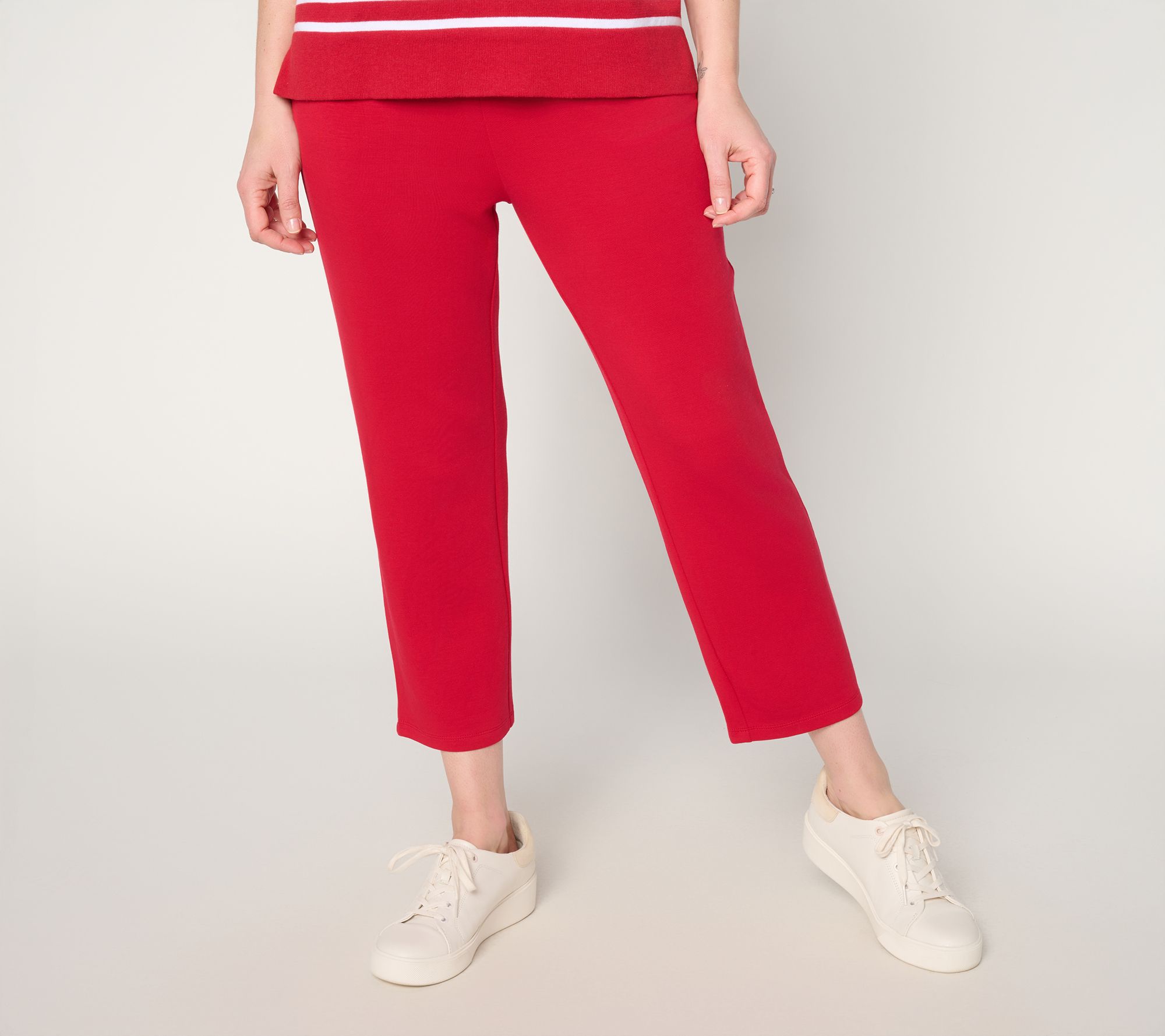 Belle by Kim Gravel Regular ScubaLuxe Escape Edit Cropped Pant