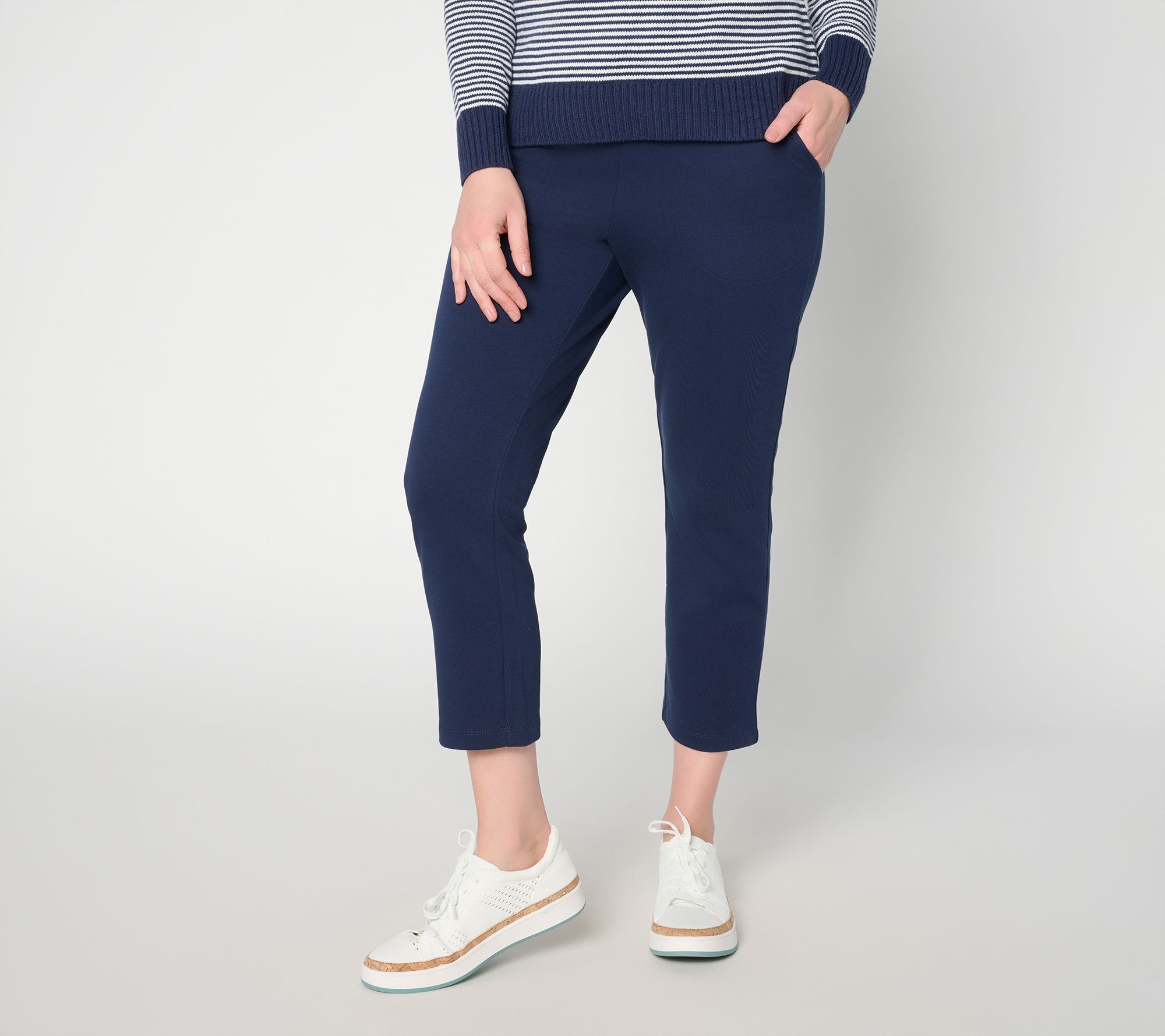 Belle Beach by Kim Gravel Petite Seaside Sweats Drawstring Crop