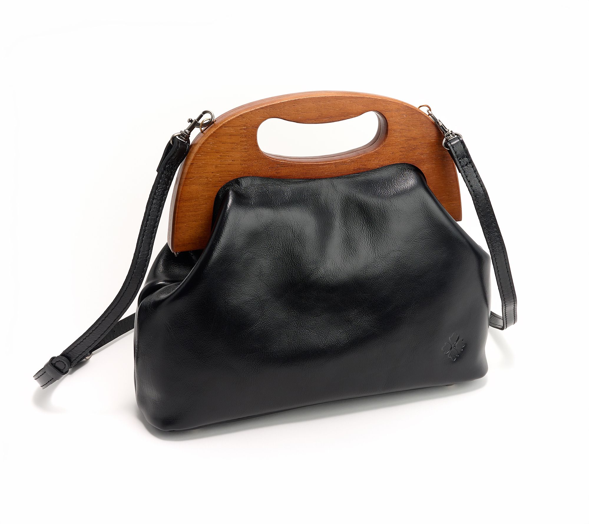 Patricia Nash Sandrine Wooden Frame Top Handle Crossbody