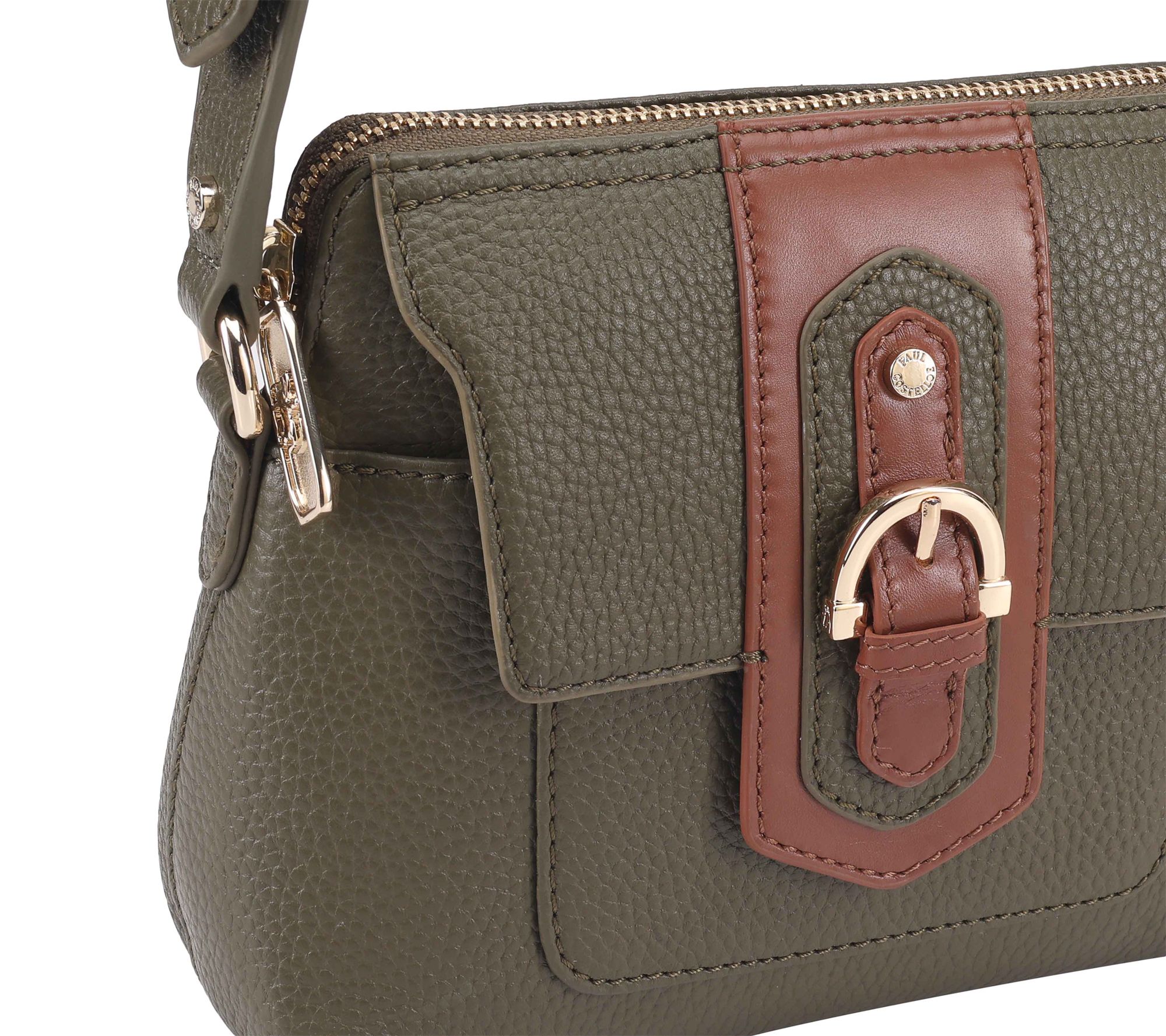 Paul Costelloe Dressage Leather Compact Crossbody - QVC.com