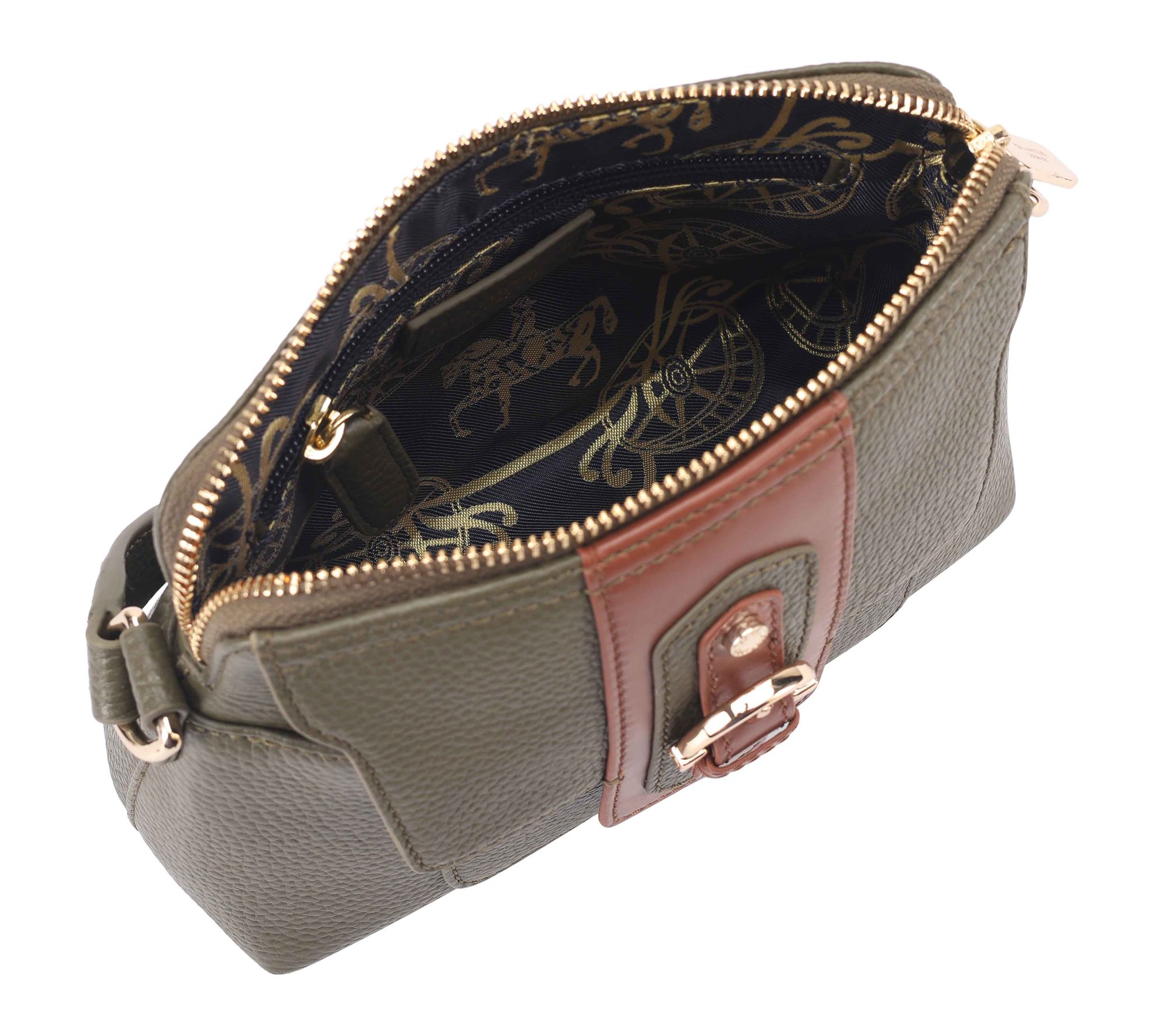 Paul Costelloe Dressage Leather Compact Crossbody - QVC.com