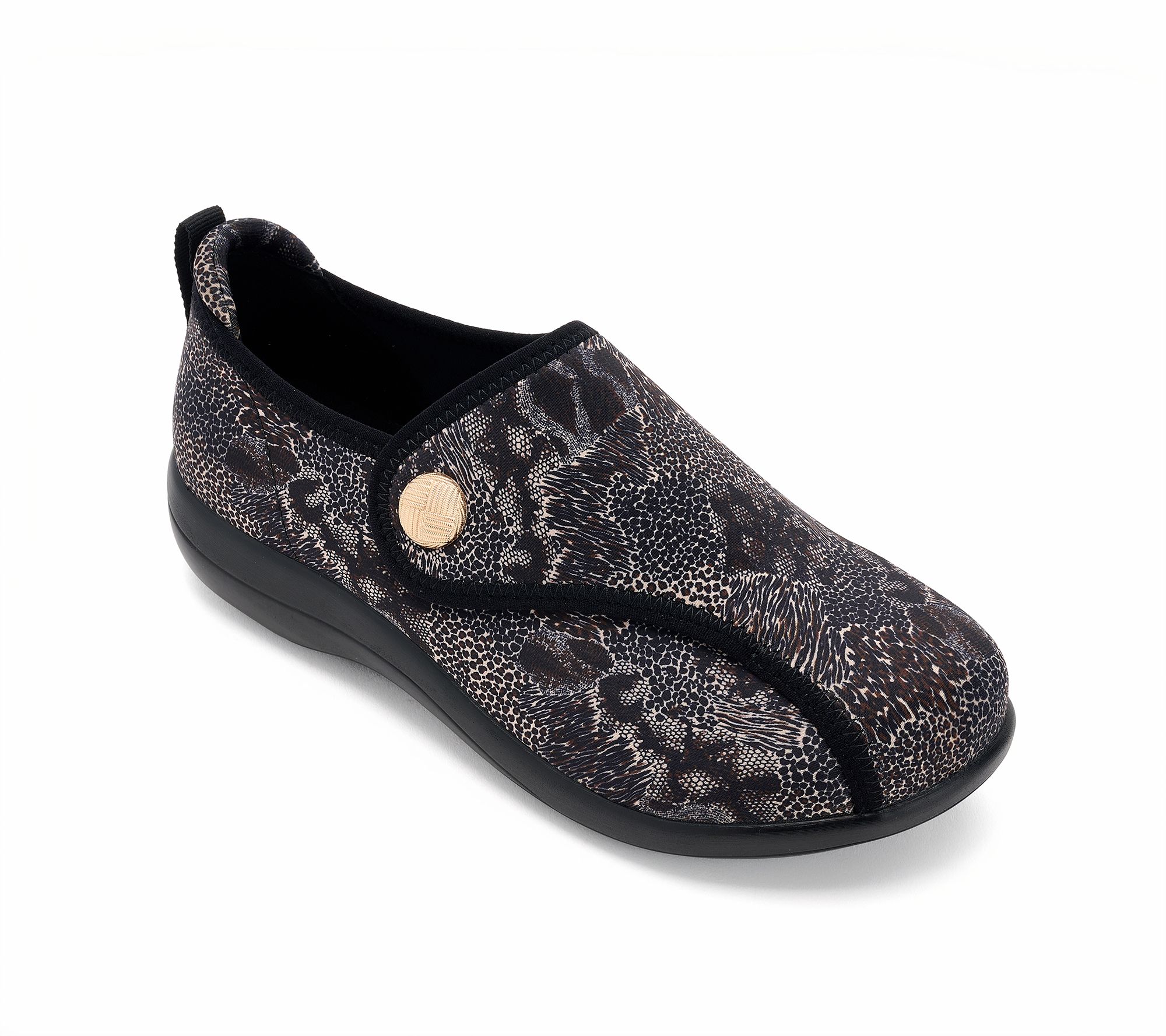 "As Is" Alegria Wide Dream Fit Adjustable Slip-Ons - Marilynn