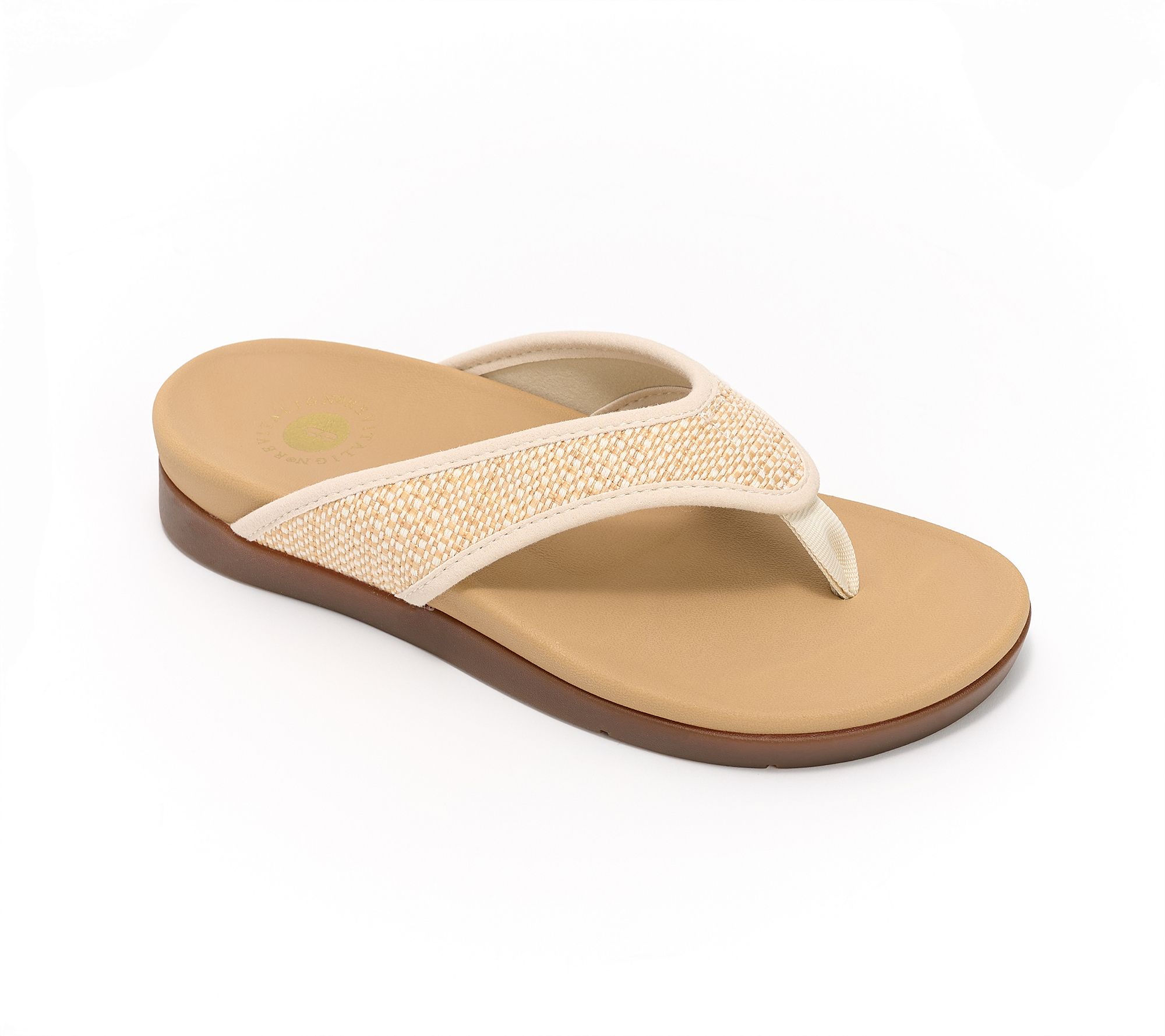 Revitalign Orthotic Raffia Thong Sandals - Shoreline