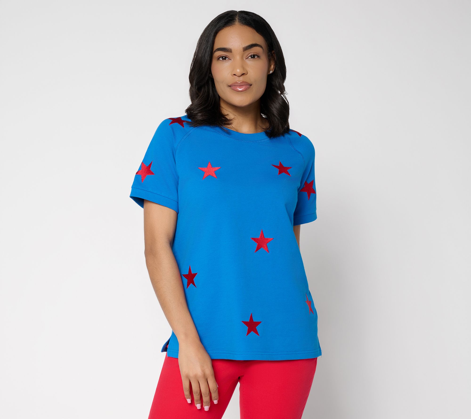  Liberty Belles by Kim Gravel French Terry Star Power Short Sleeve