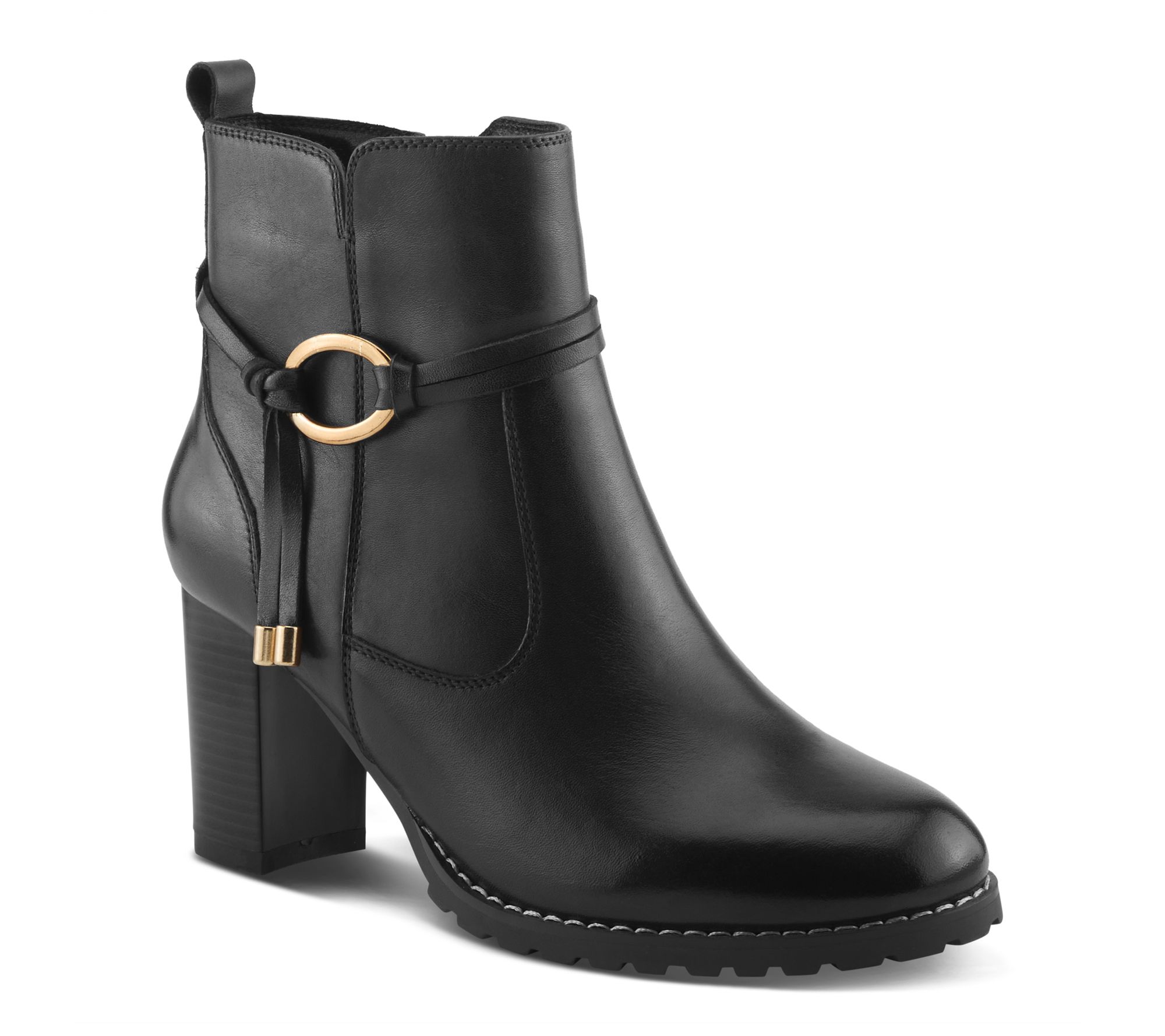 Spring Step Leather Booties - Gyanna