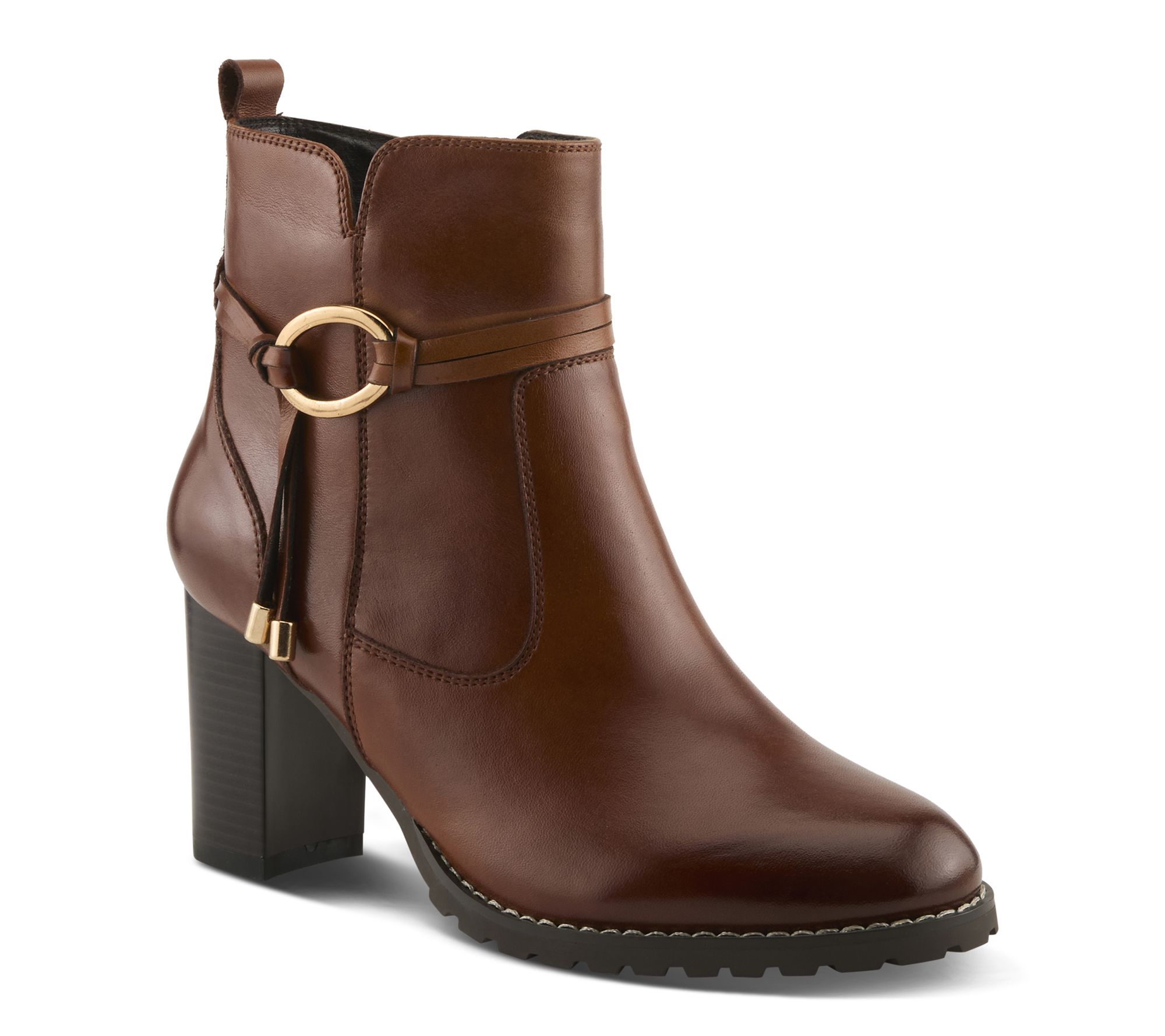Spring Step Leather Booties - Gyanna