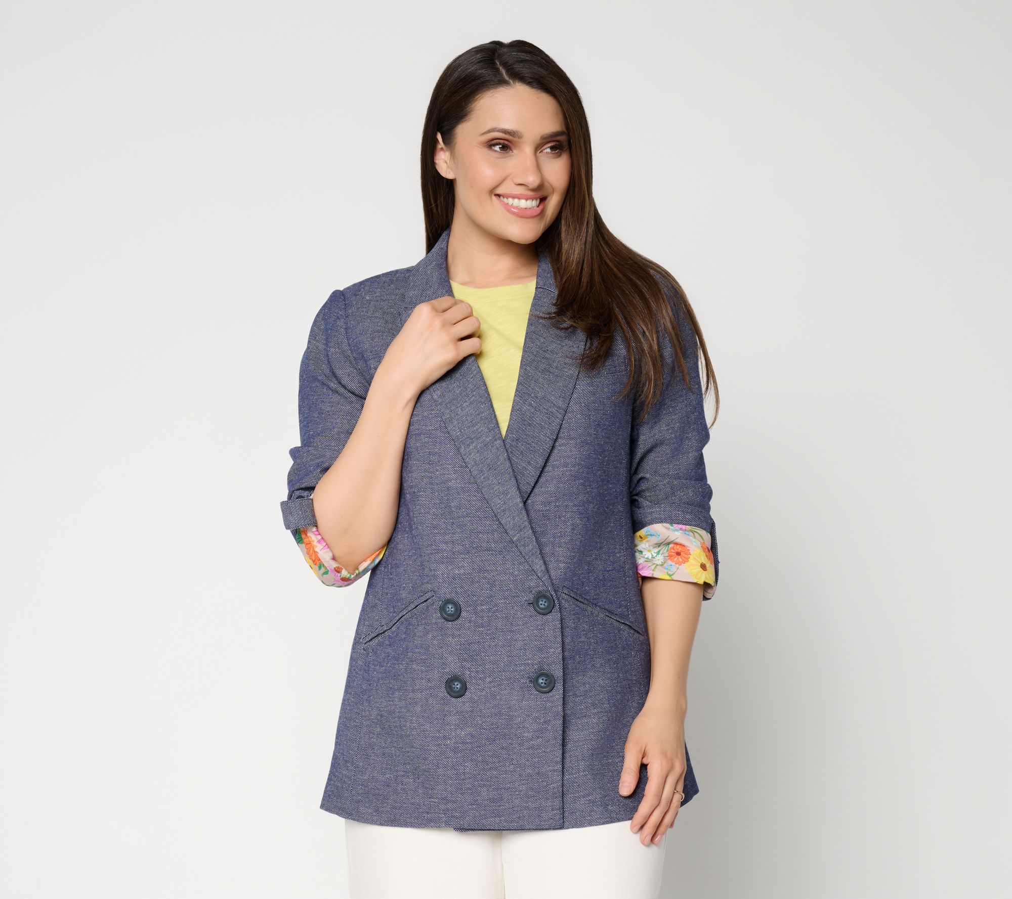 Earth by Aimee Kestenberg Cotton Linen Tailored Blazer