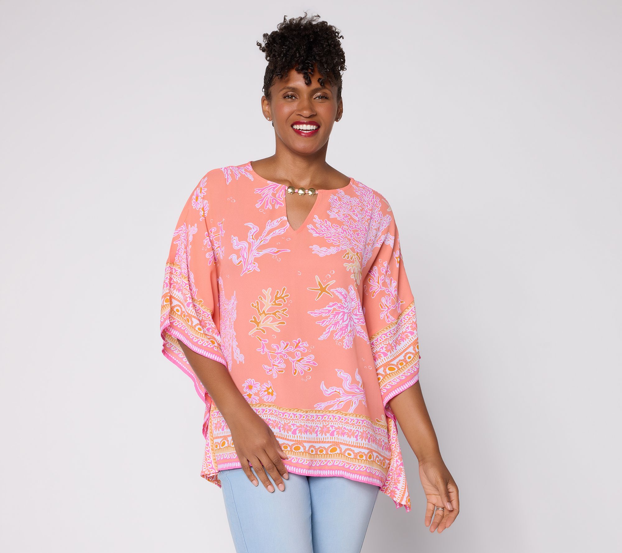 Belle Beach by Kim Gravel Beyond the Sea Poncho